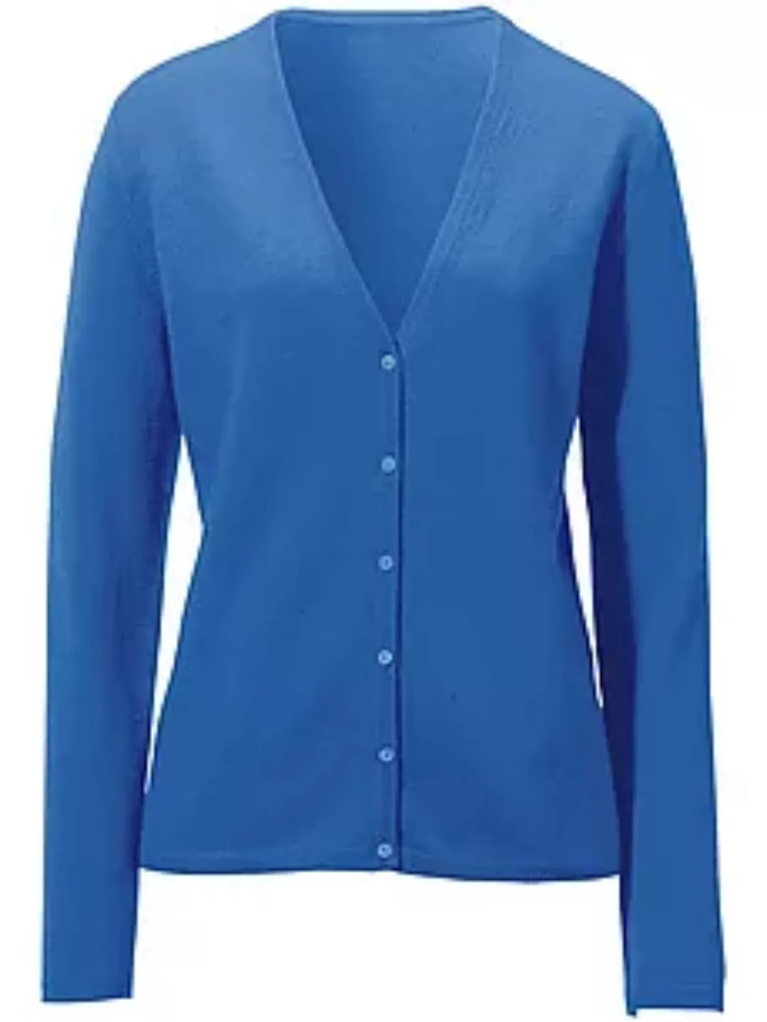 Strickjacke aus 100% Premium-Kaschmir Modell Cora Peter Hahn Cashmere blau günstig online kaufen