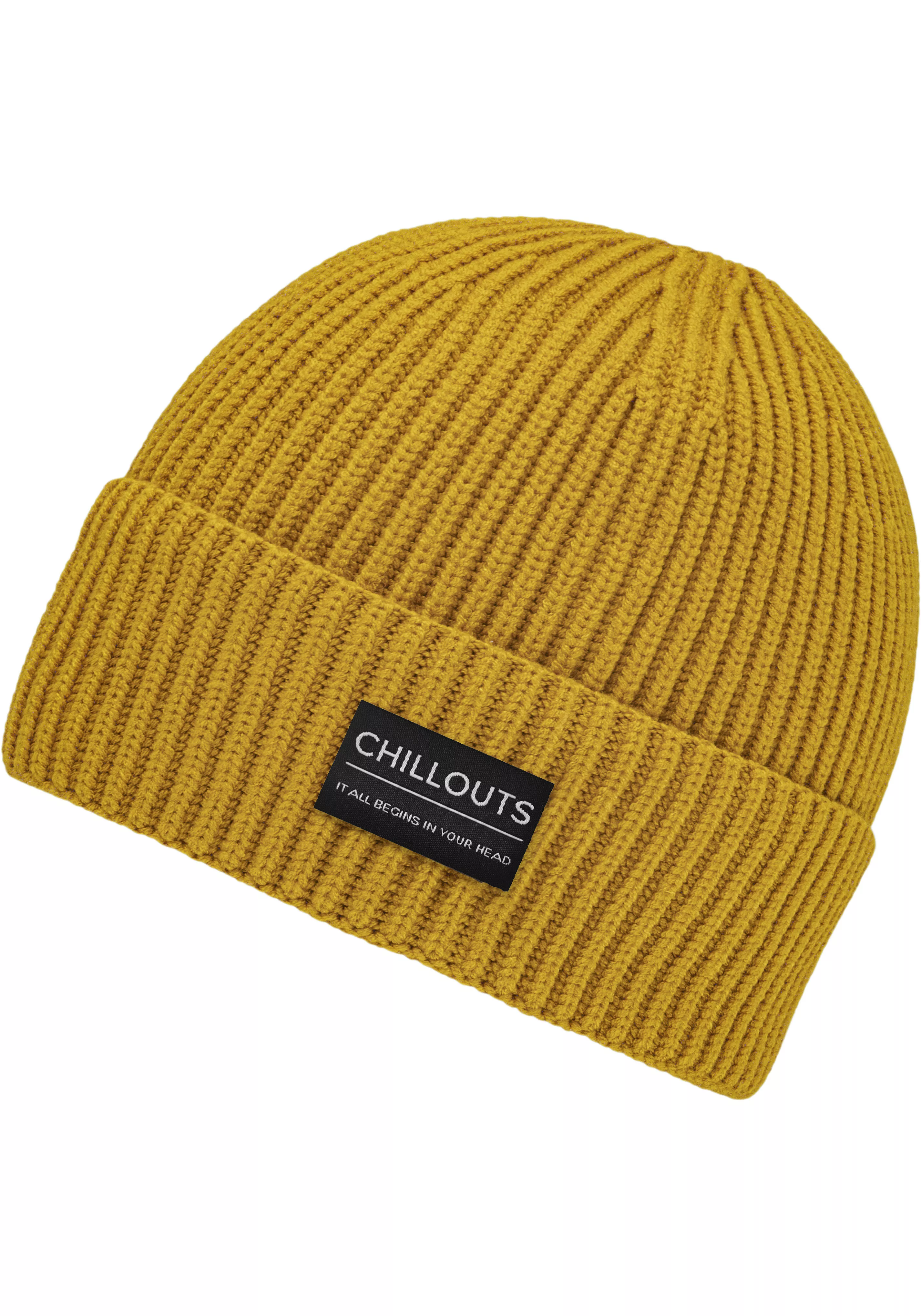 chillouts Strickmütze "Caleb Hat", In Rippenstrick-Optik günstig online kaufen