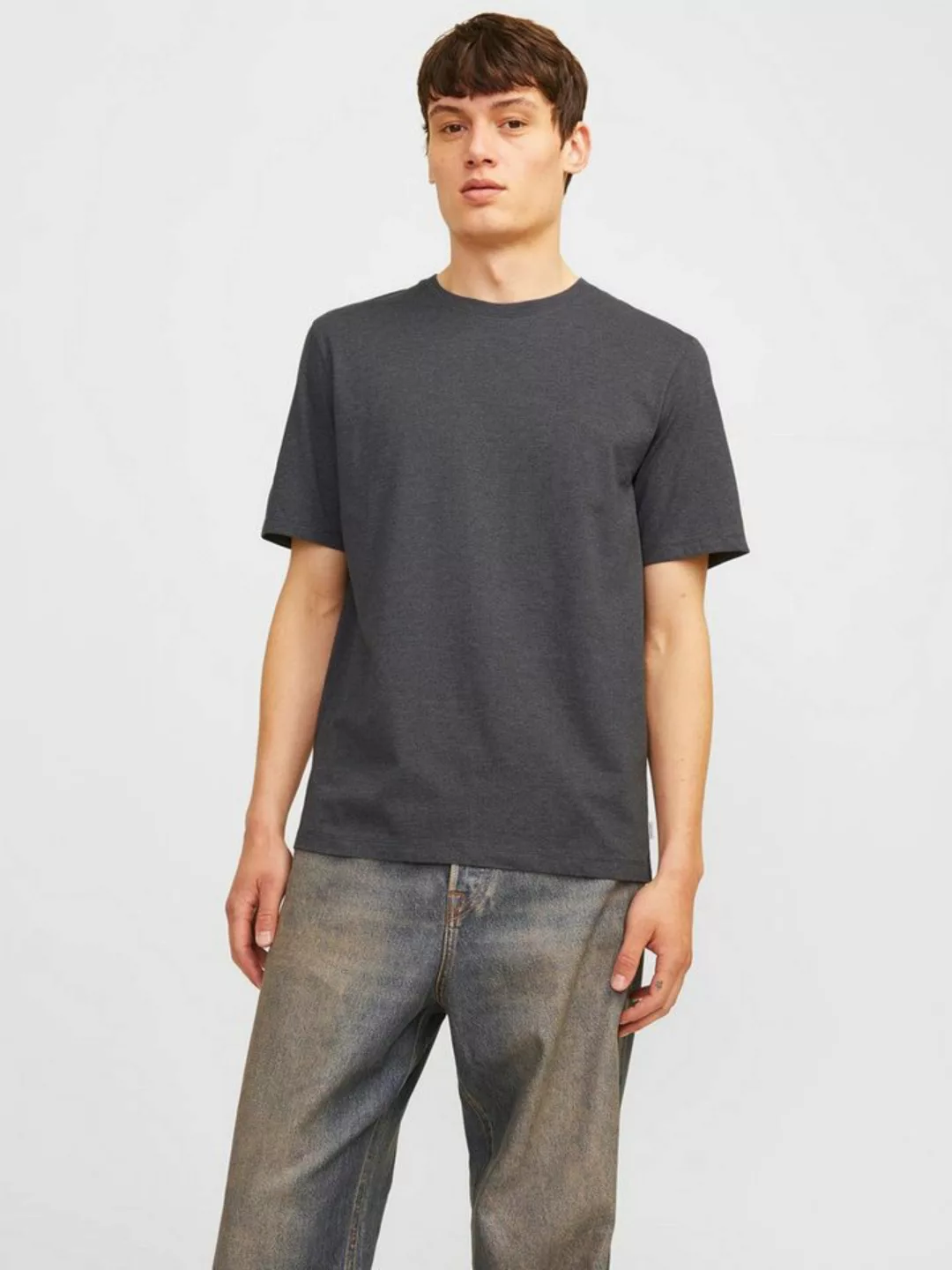 Jack & Jones Rundhalsshirt JJEORGANIC MELANGE TEE SS O-NECK NOOS in Melange günstig online kaufen