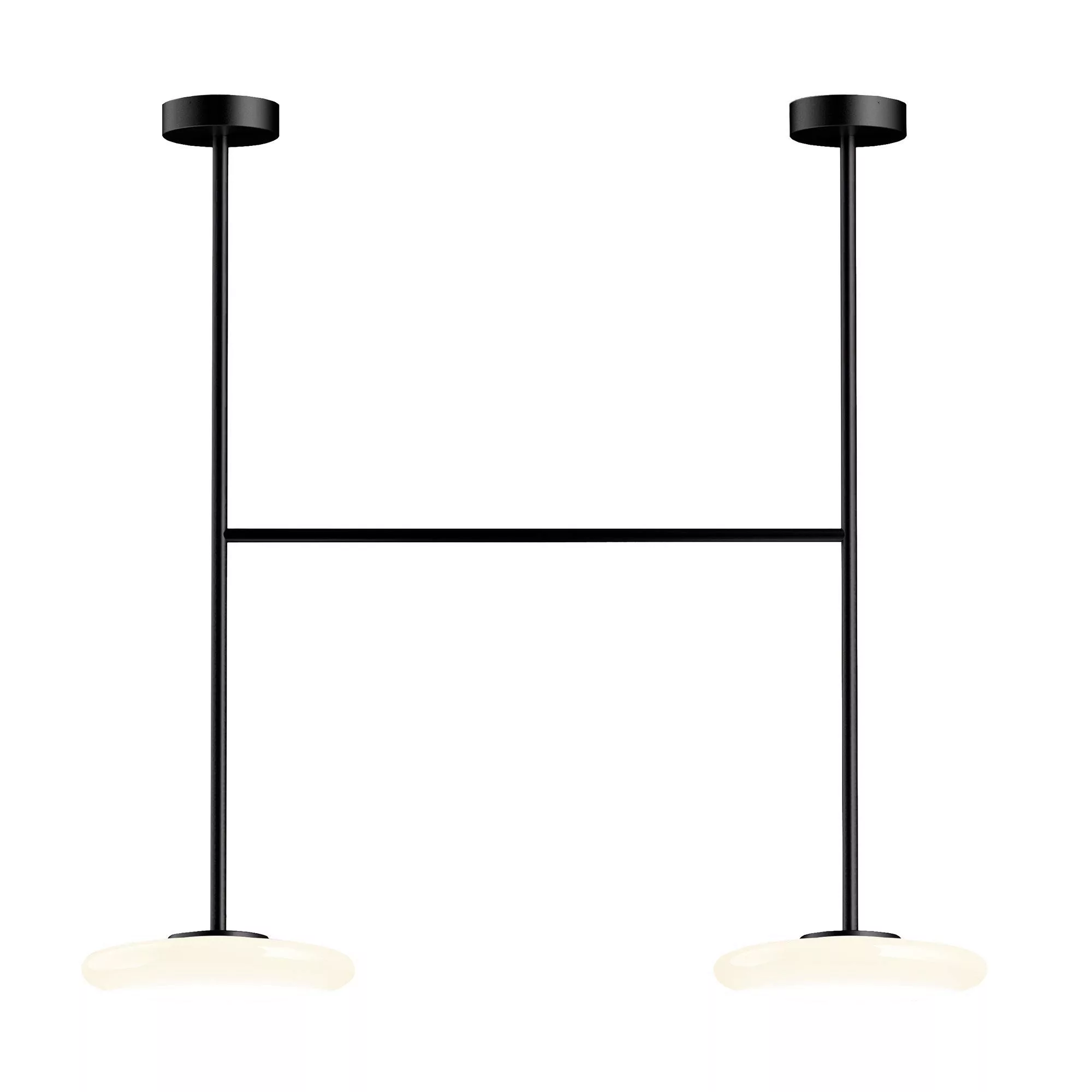 Marset - Ihana x2 150 LED Pendelleuchte - schwarz/lackiert/LxBxH 99x30x150c günstig online kaufen