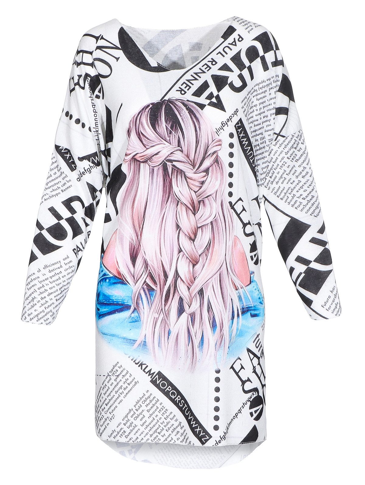 Mississhop Strickkleid Damen Strickkleid Pullover Strickpullover günstig online kaufen