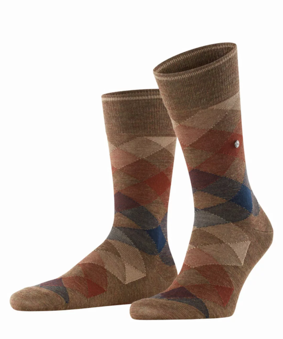 Burlington Newcastle Melange Herren Socken, 40-46, Grün, AnderesMuster, Sch günstig online kaufen