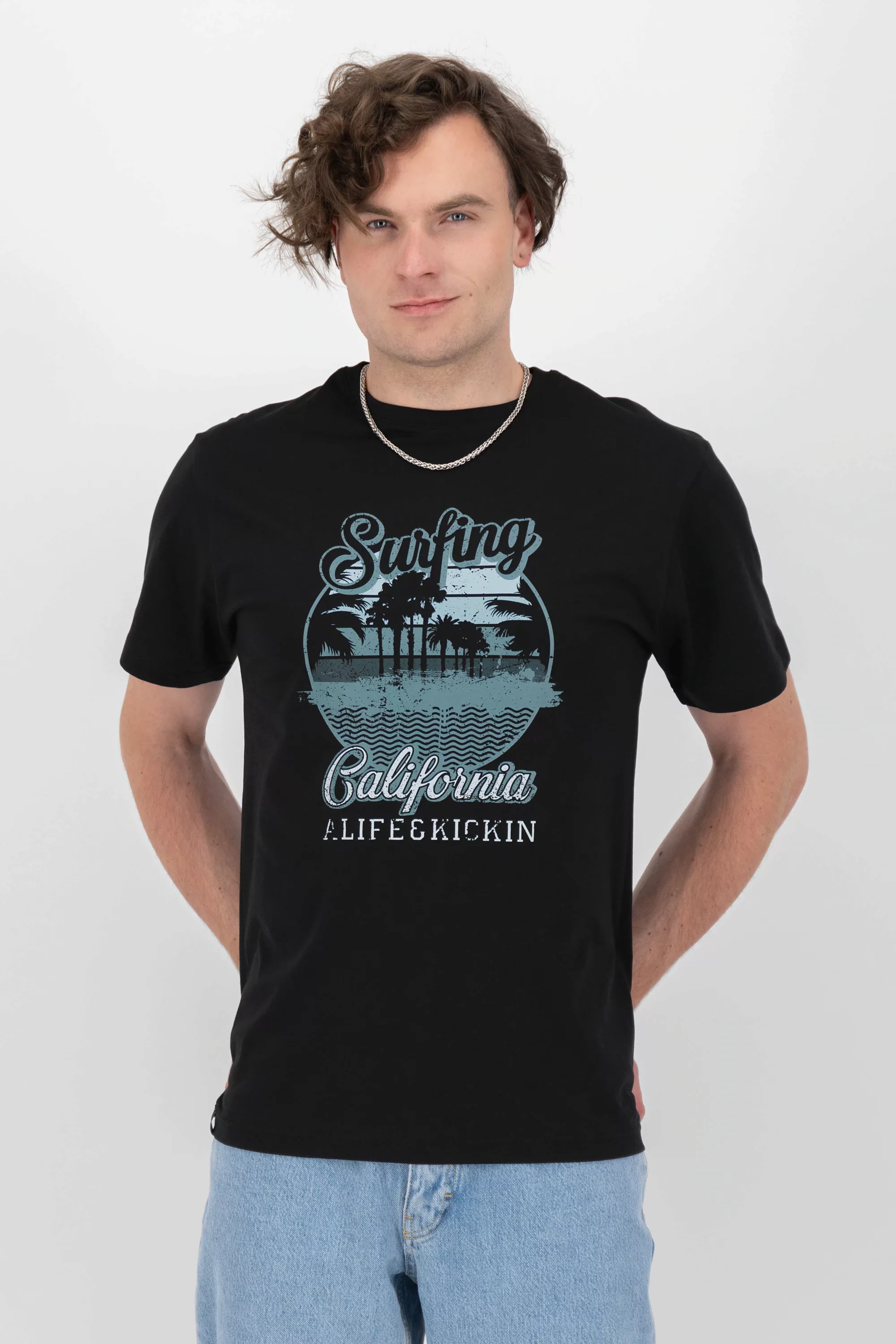 Alife & Kickin Rundhalsshirt "BrodyAK P Shirt surfing california Herren Shi günstig online kaufen