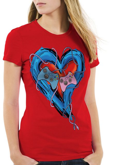 style3 T-Shirt Gamer Love videospiel partnerschaft liebe günstig online kaufen