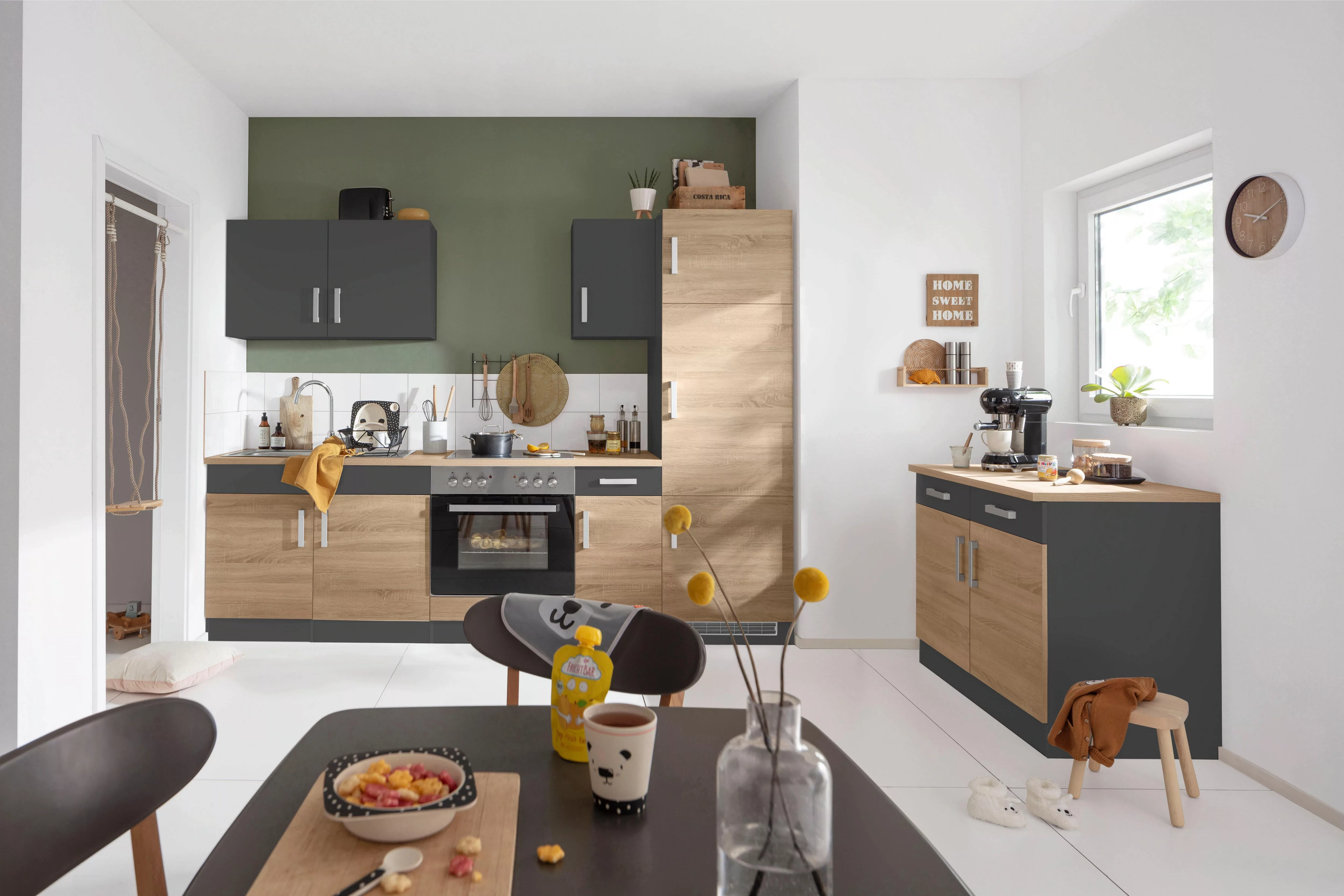 HELD MÖBEL Küchenzeile "Gera", mit E-Geräten, Breite 270 cm günstig online kaufen