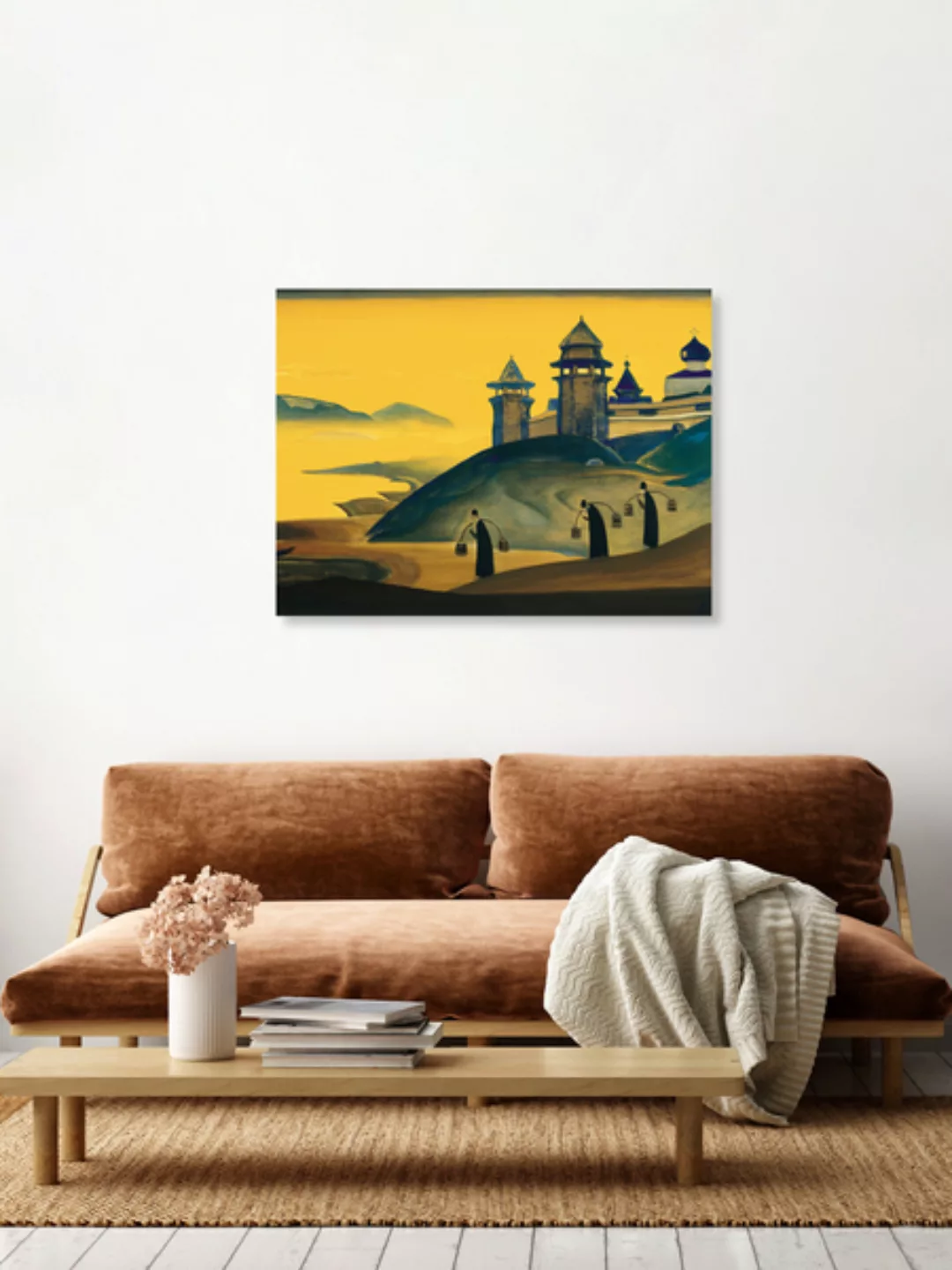 Poster / Leinwandbild - Nicholas Roerich: And We Are Trying - Ausstellungsp günstig online kaufen