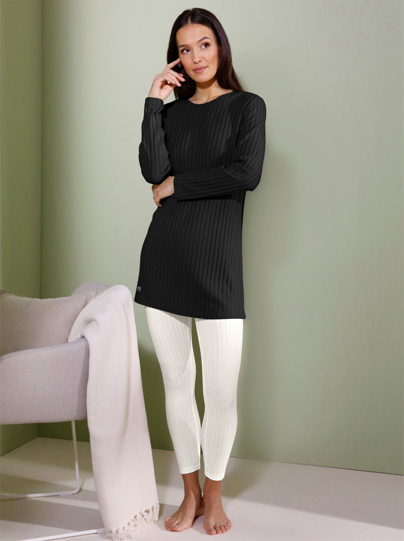 CREATION L PREMIUM Langarmshirt "Modal-Longshirt", (1 tlg.) günstig online kaufen
