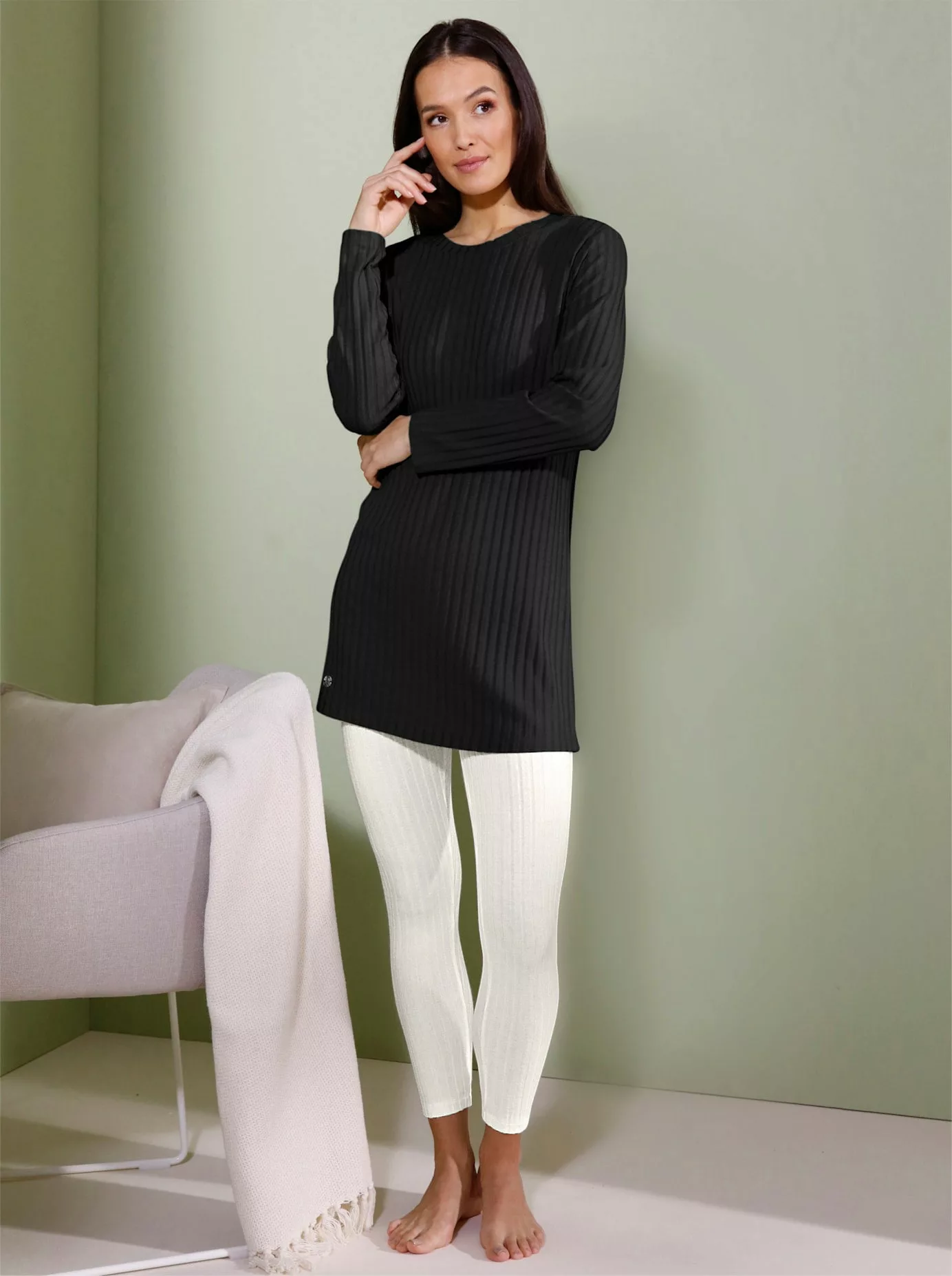 CREATION L PREMIUM Langarmshirt "Modal-Longshirt", (1 tlg.) günstig online kaufen