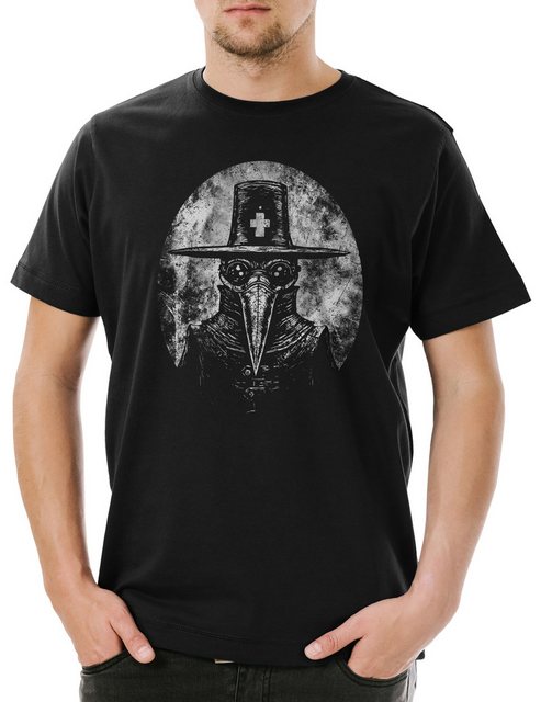 Urban Backwoods Print-Shirt Plague Doctor I Herren T-Shirt Black Death The günstig online kaufen