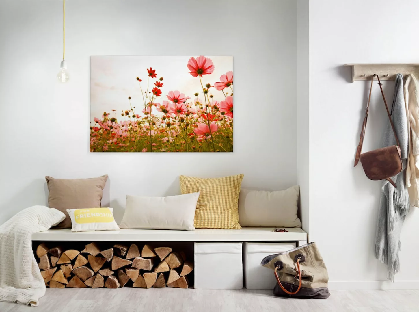 A.S. Création Leinwandbild "Flower Meadow", Blumen, (1 St.), Mohnblume Keil günstig online kaufen