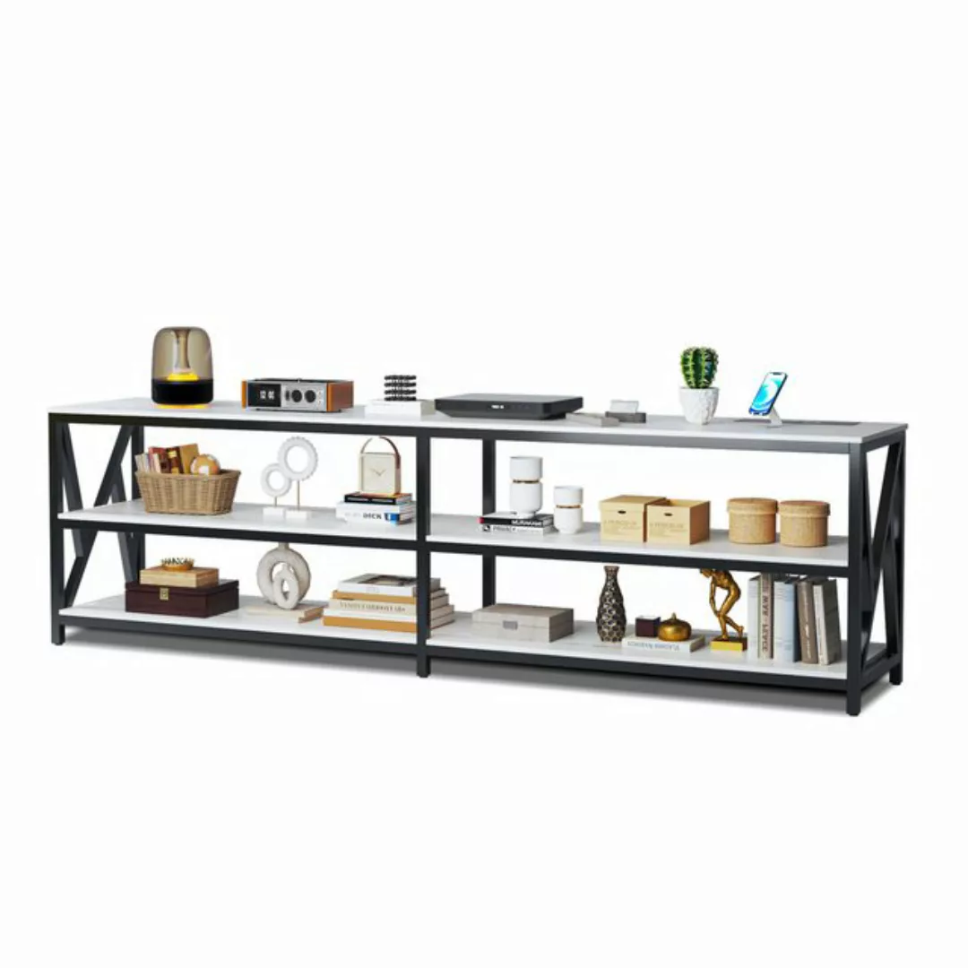 LVifur TV-Schrank mit USB Ladeanschluss und kabellose Ladestation, 210 x 40 günstig online kaufen