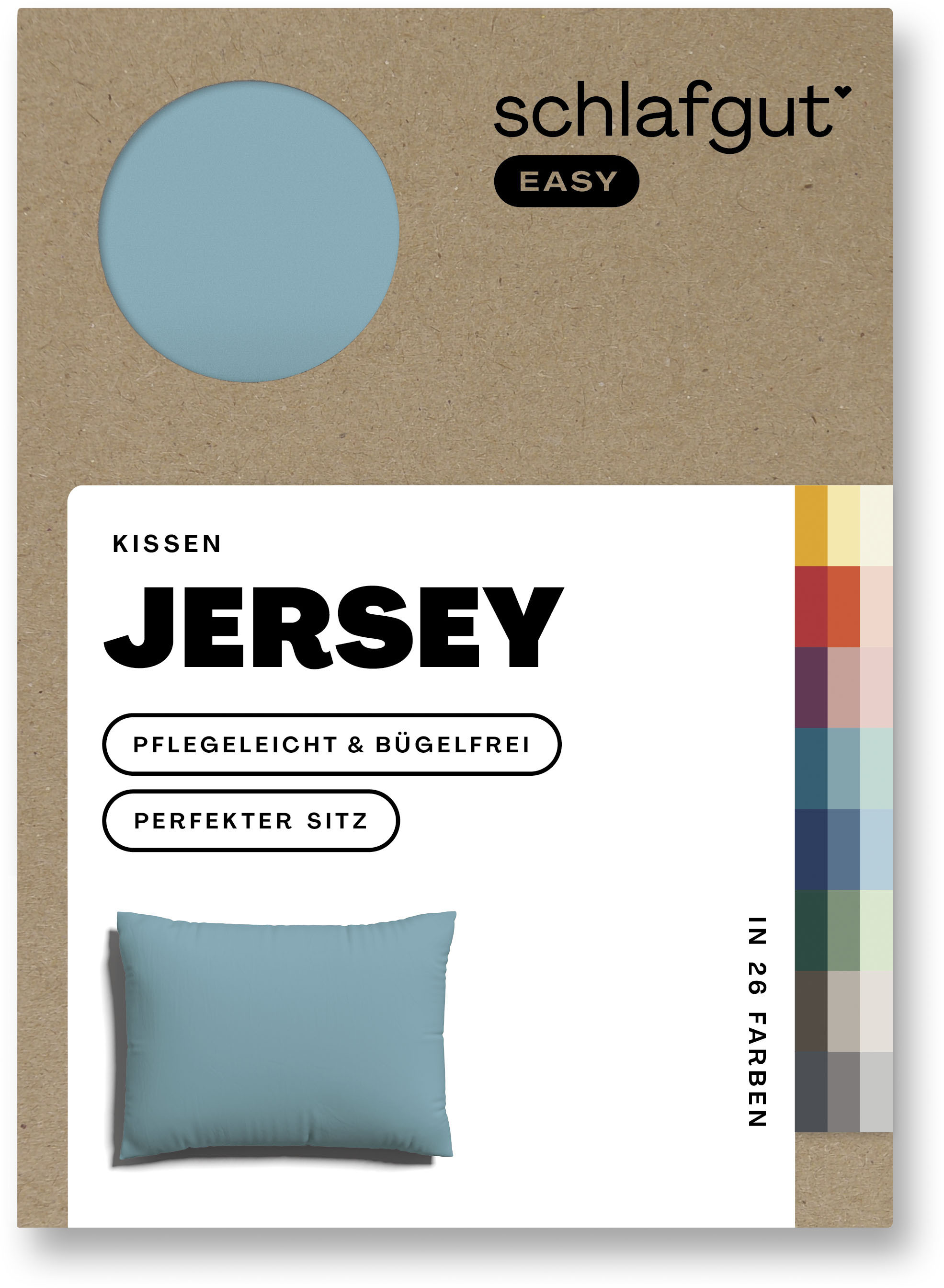 Schlafgut Kissenbezug »EASY Jersey«, (1 St.), Kissenhülle mit Reißverschlus günstig online kaufen