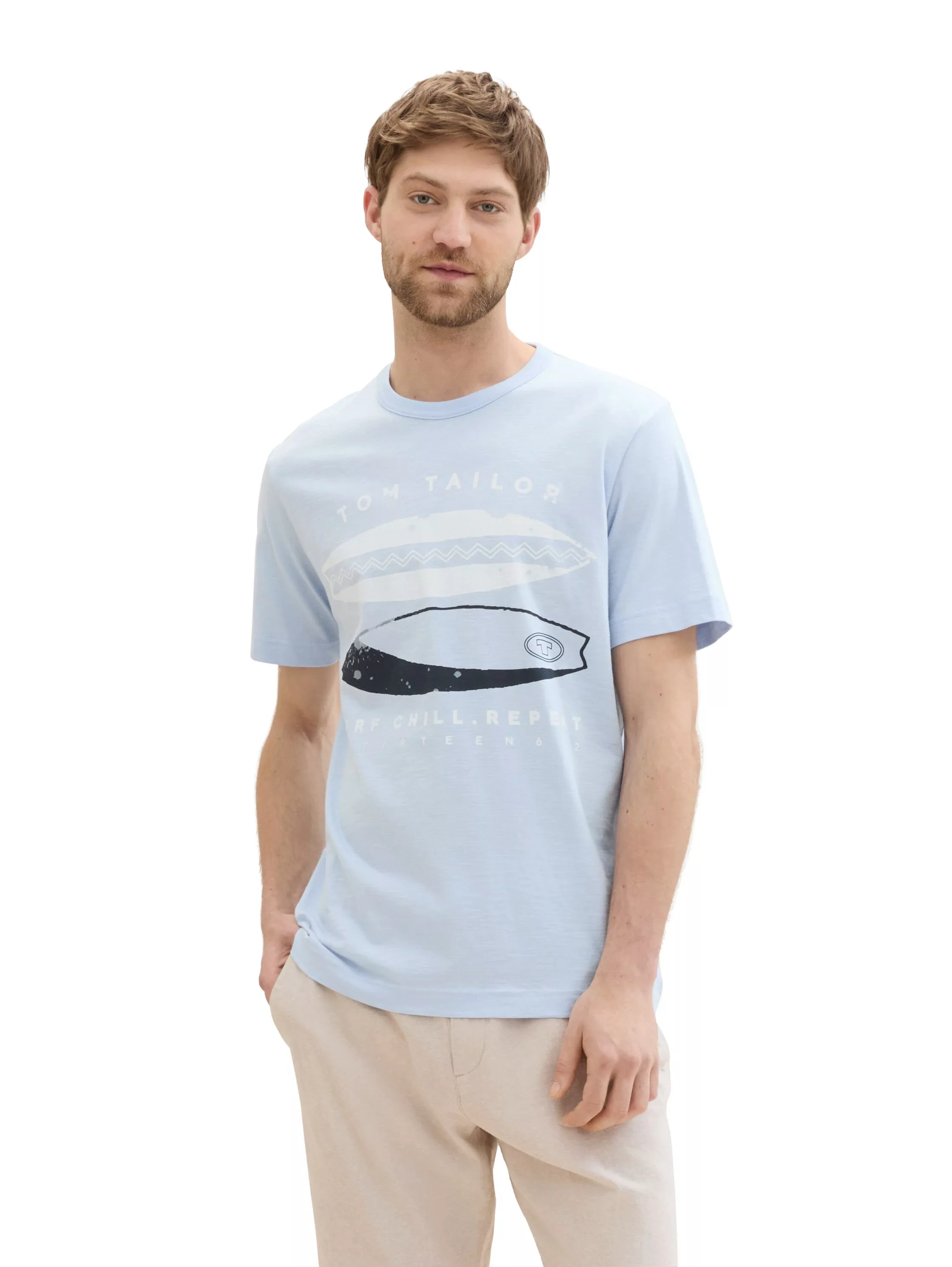 TOM TAILOR T-Shirt mit coolem Frontprint günstig online kaufen