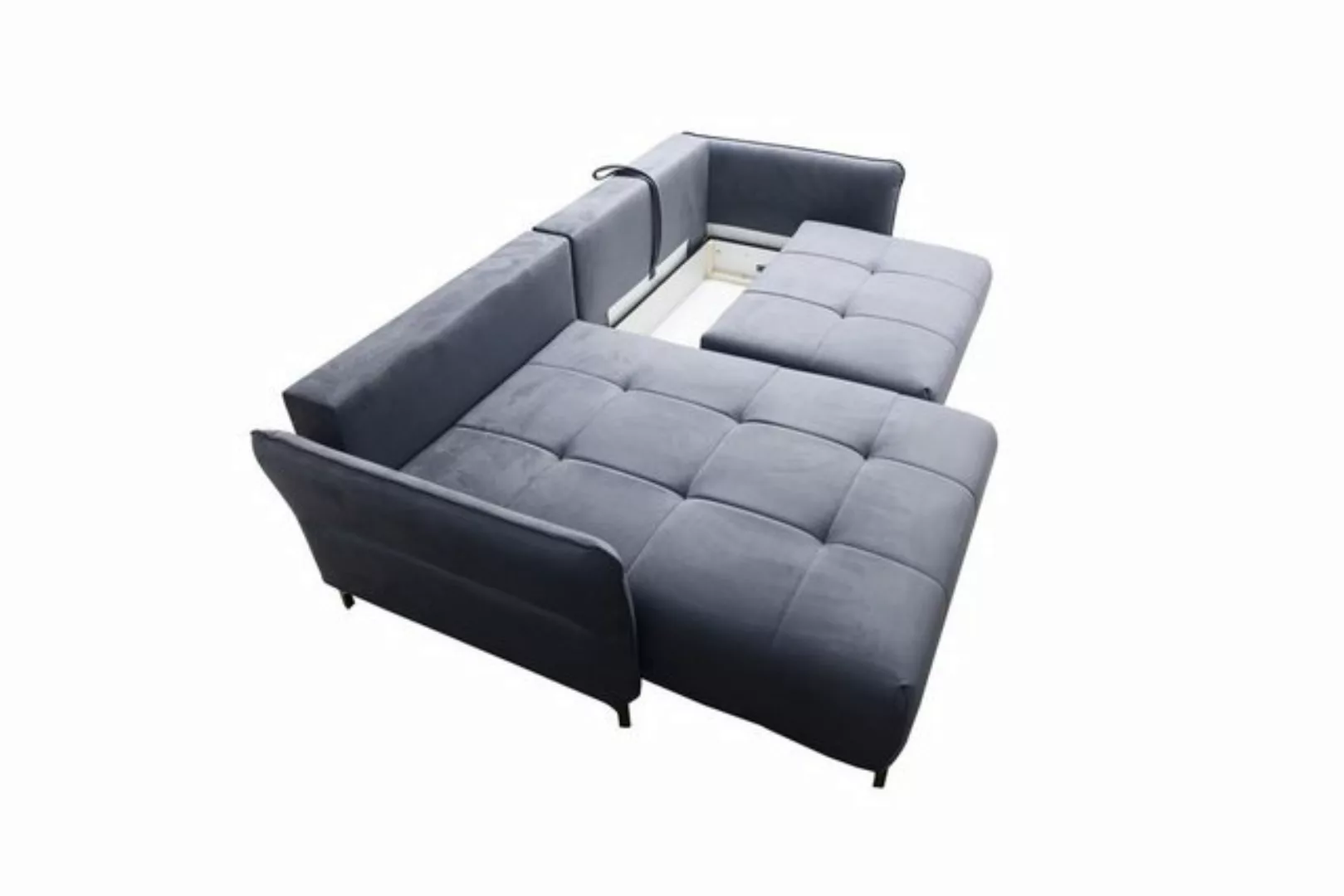 Fun Möbel Ecksofa Schlafsofa Sofa SADIE in Stoff Element, Ottomane Links od günstig online kaufen