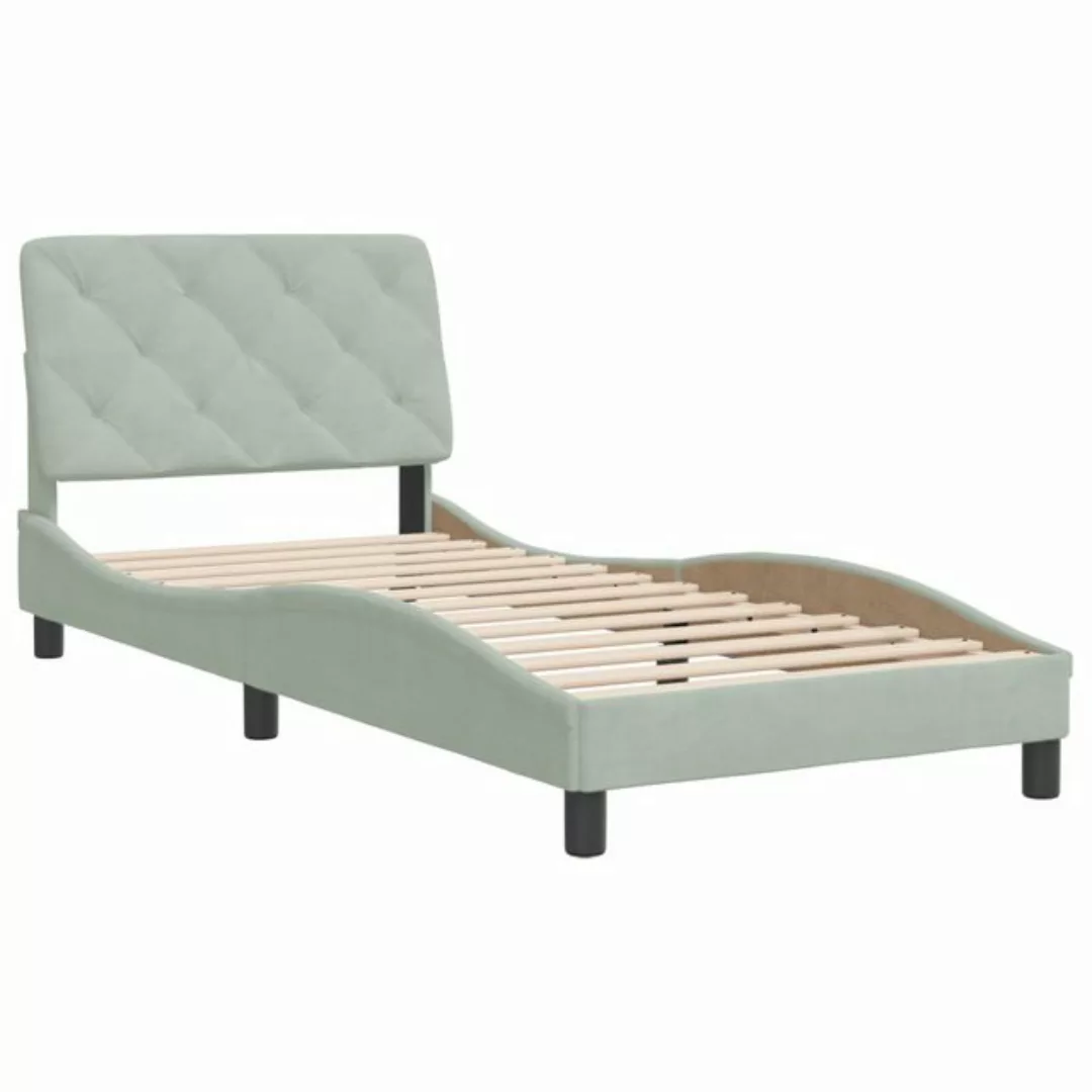 vidaXL Bett Bettgestell mit Kopfteil Braun 100x200 cm Kunstleder günstig online kaufen