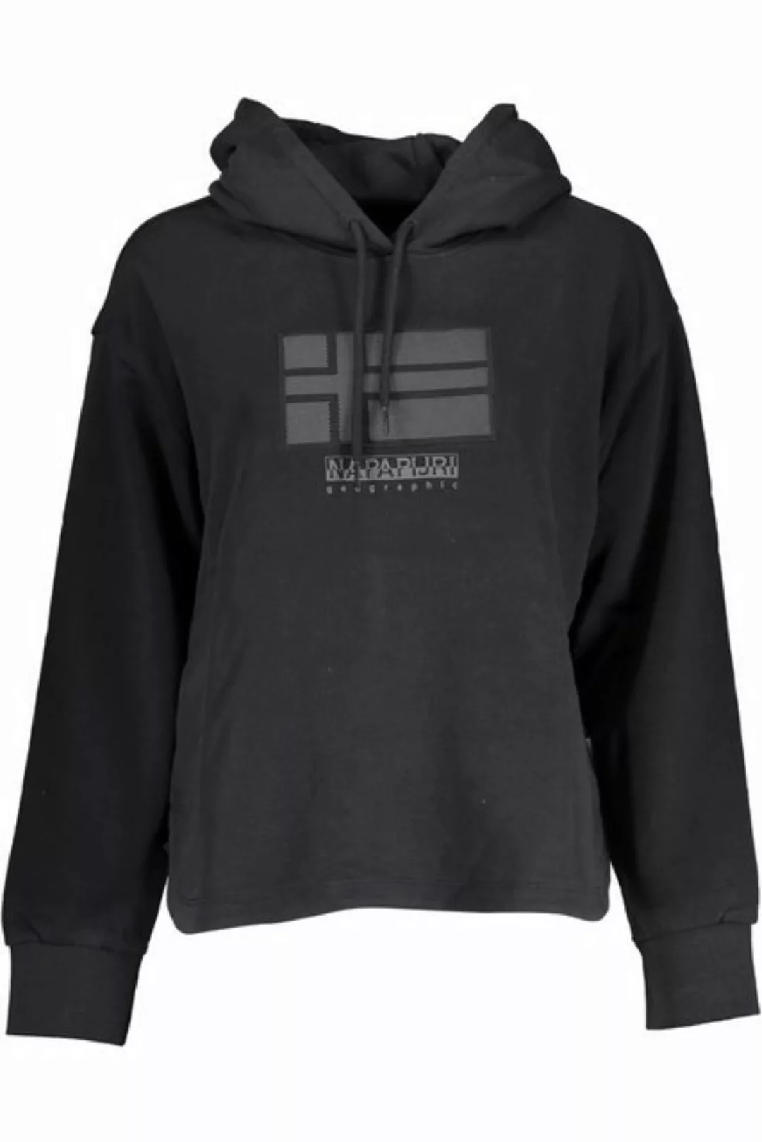 Napapijri Sweatshirt Damen-Sweatshirt Schwarz - Kapuzenpullover mit günstig online kaufen