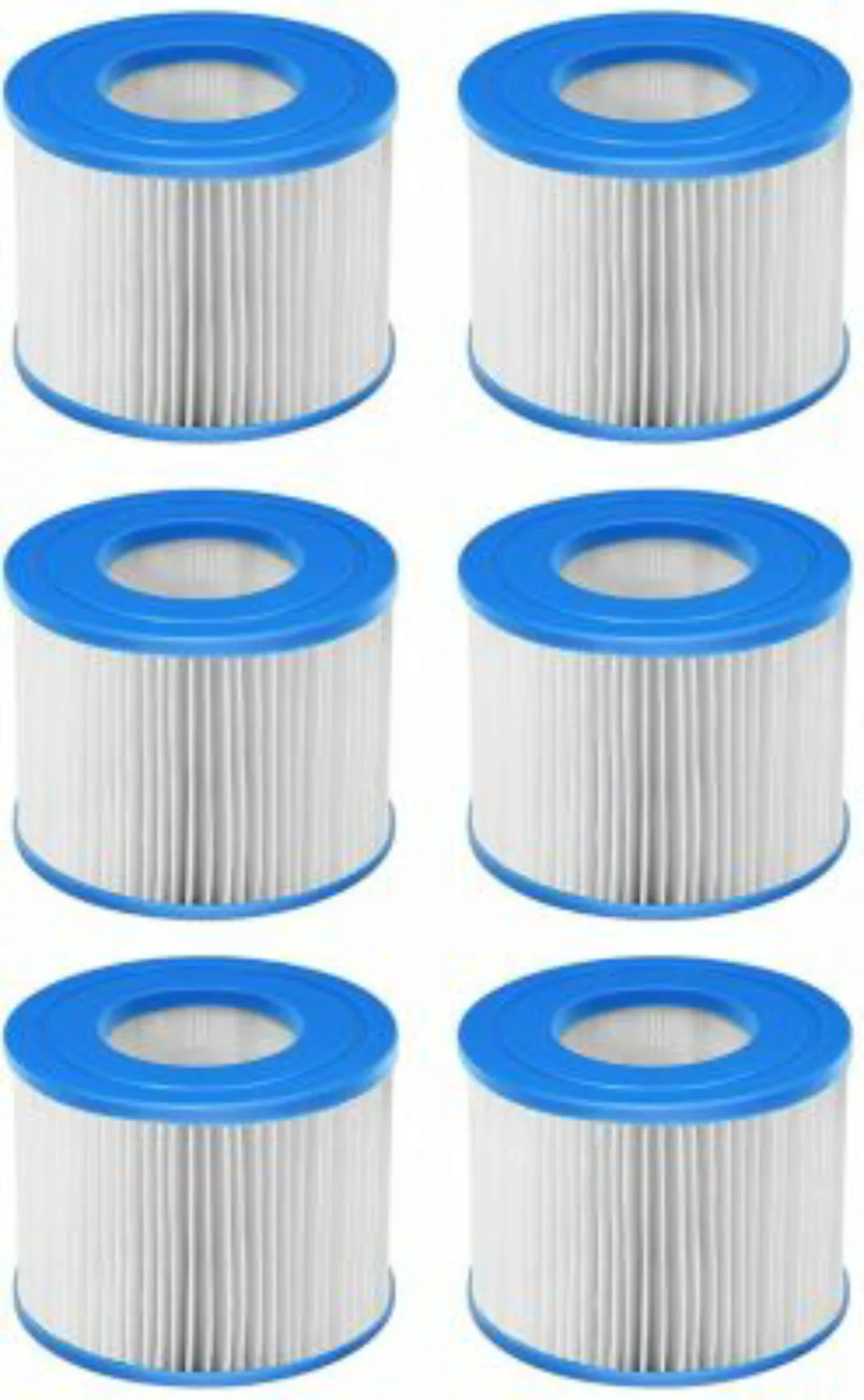 COSTWAY® Whirlpool-Filterpatronen 6er blau günstig online kaufen