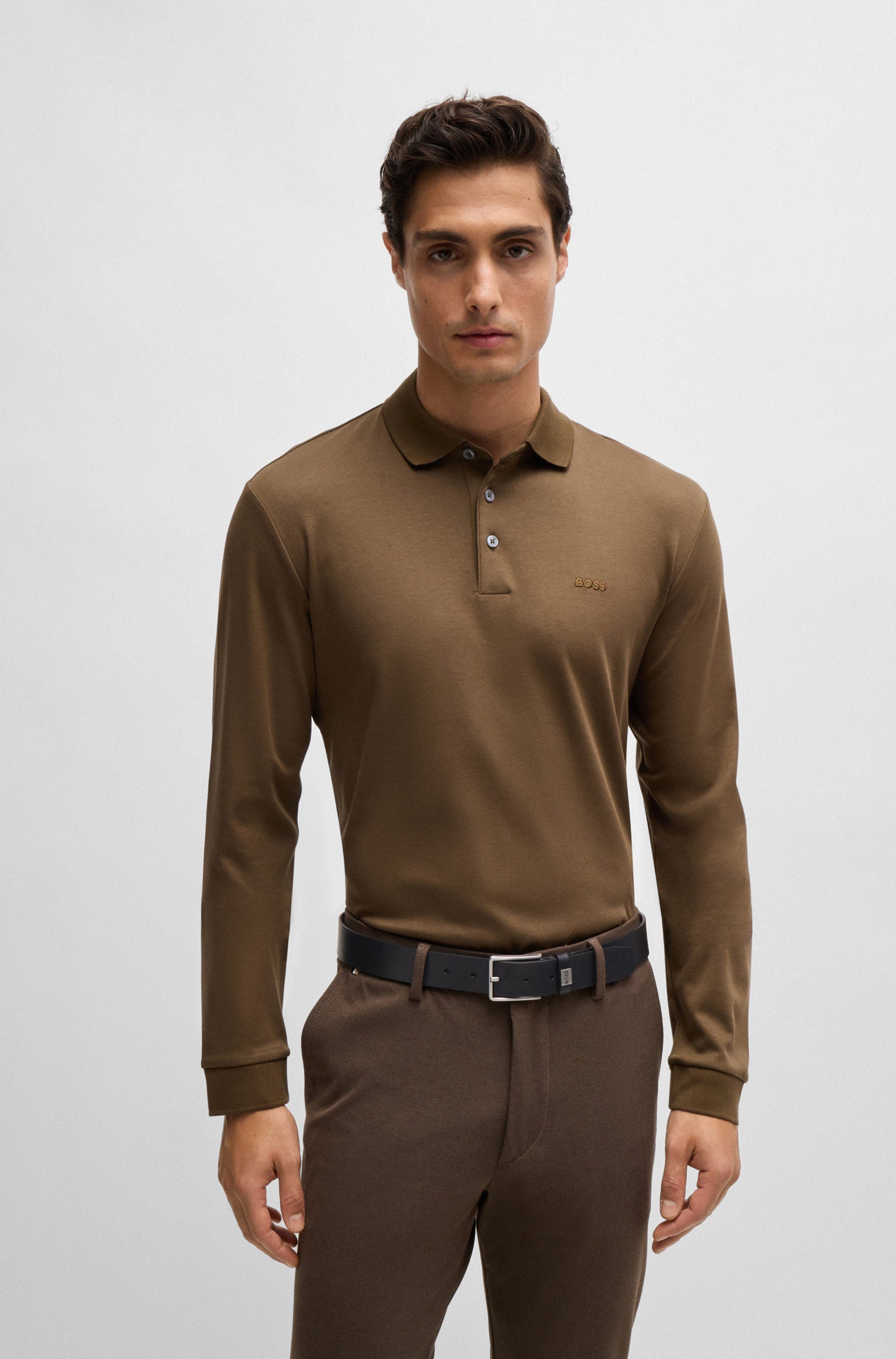 BOSS Ledergürtel Elio_Sz35 mit Markenlabel von günstig online kaufen
