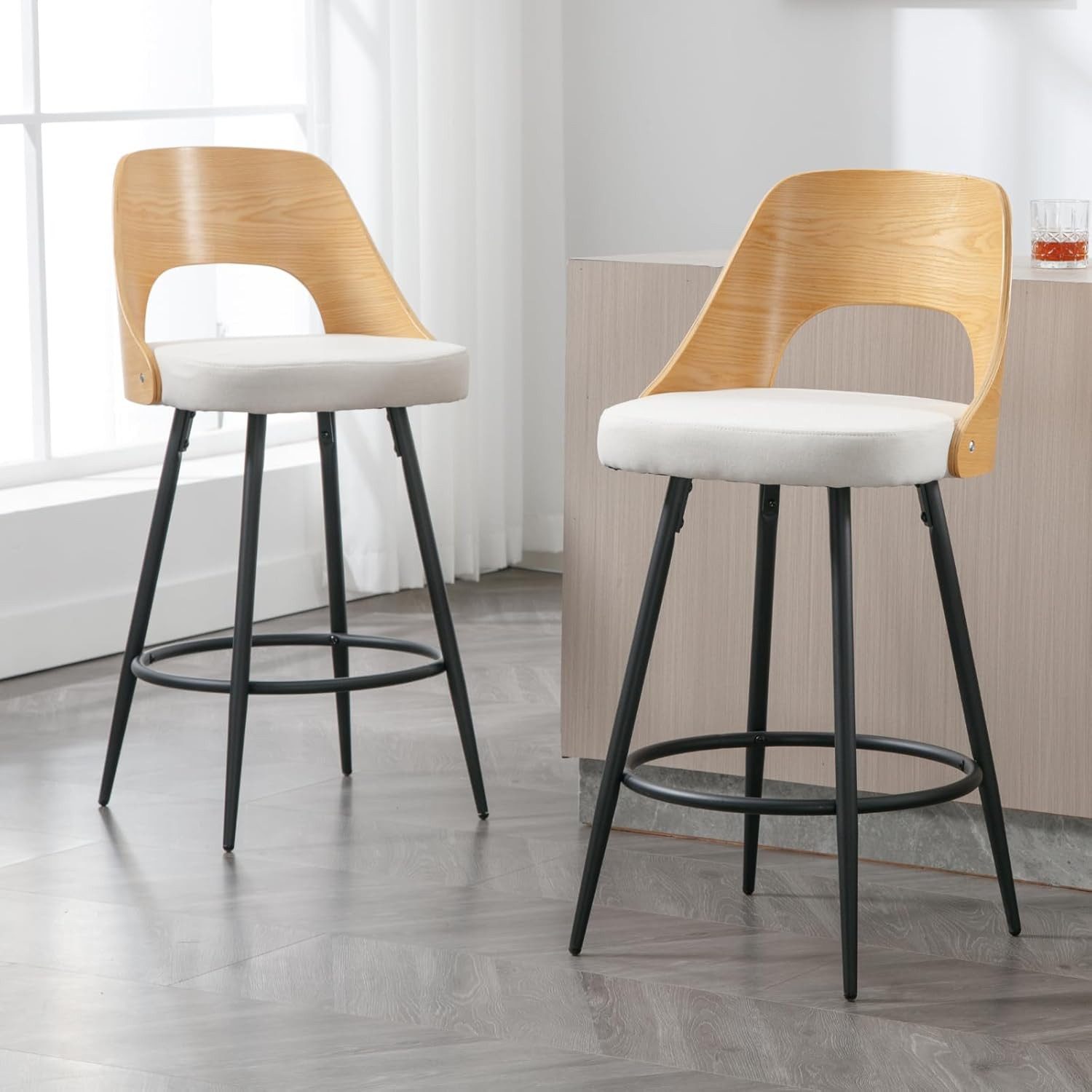 WAHSON OFFICE CHAIRS Barhocker 2er Set günstig online kaufen