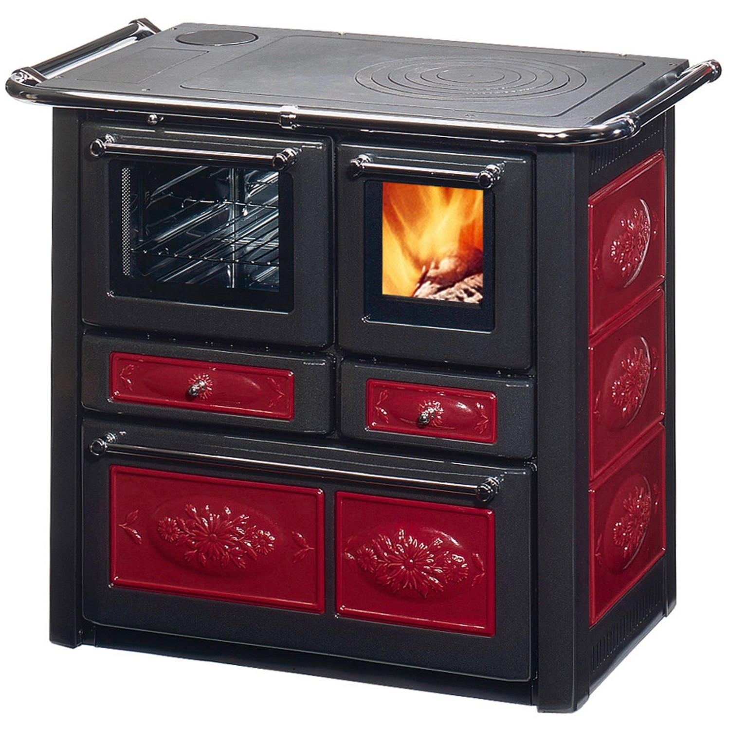 Wamsler Kaminofen K 85 F Keramik Bordeaux 6 kW EEK: A+ günstig online kaufen