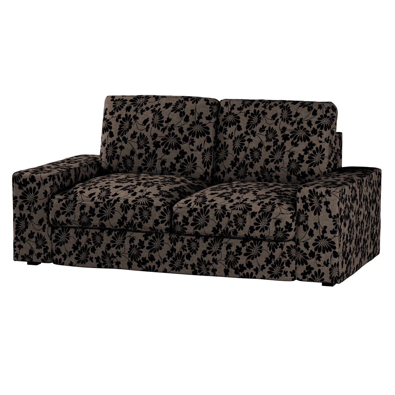 Bezug für Kivik 2-Sitzer Sofa, braun-schwarz, Bezug für Sofa Kivik 2-Sitzer günstig online kaufen
