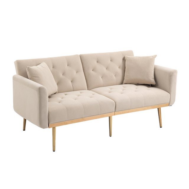 OKWISH Sofa Schlafsofa, Akzentsofa, Loveseat-Sofa mit Metallfüßen, umwandel günstig online kaufen