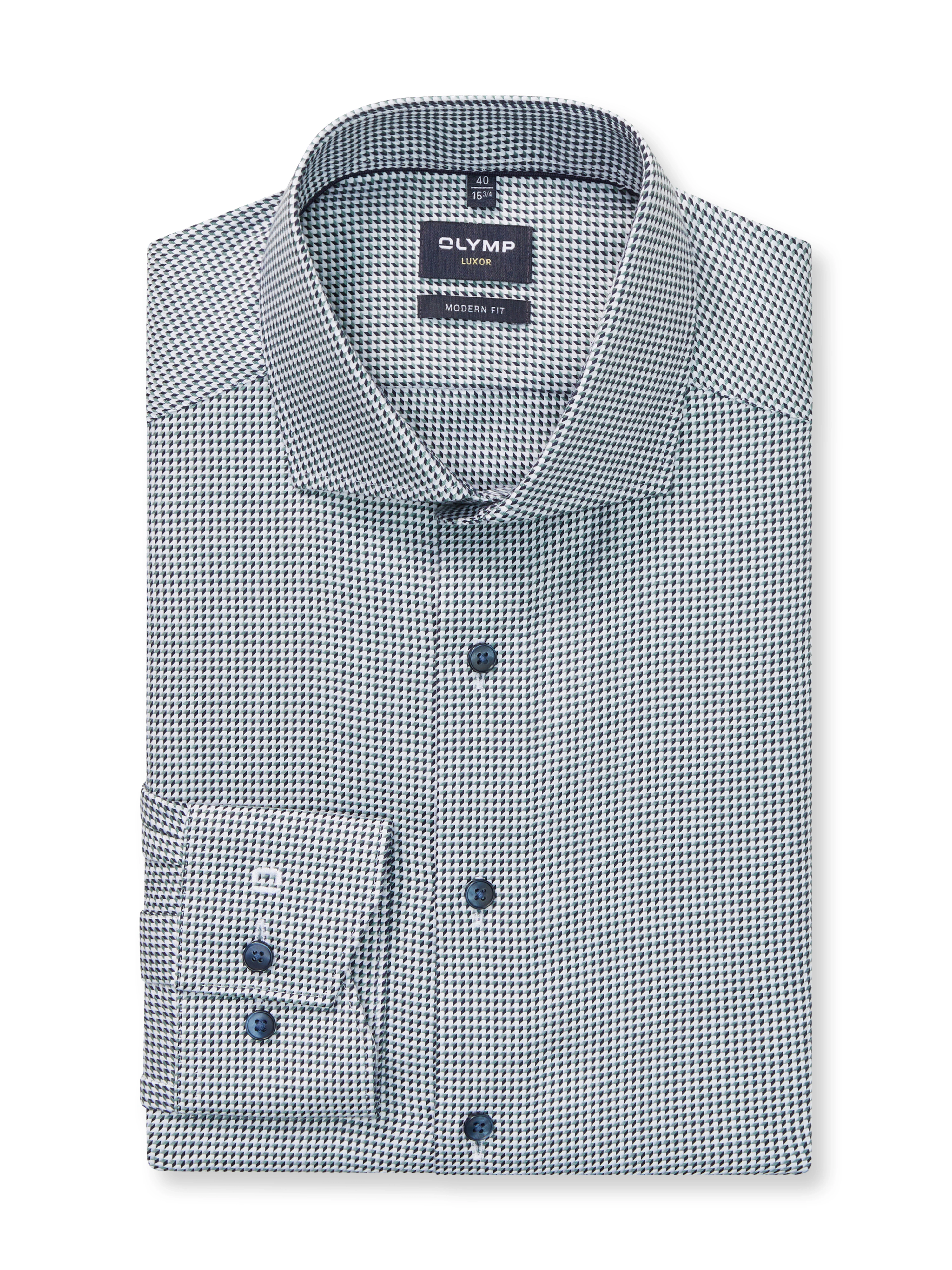 OLYMP Businesshemd "Luxor", mit Muster, Modern Fit, Royla-Kentkragen günstig online kaufen
