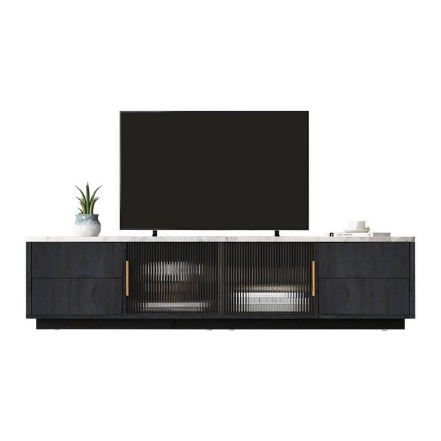 PFCTART TV-Schrank 160m Deluxe TV Stand, marmorierte Tischplatte, großer Ra günstig online kaufen