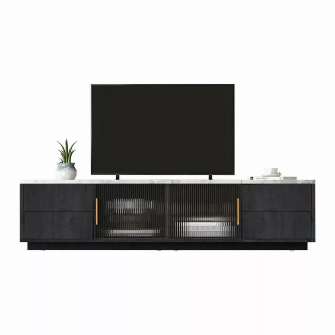 Gotagee TV-Schrank Deluxe TV-Stand mit Kabelmanagement TV-Schrank Schublade günstig online kaufen