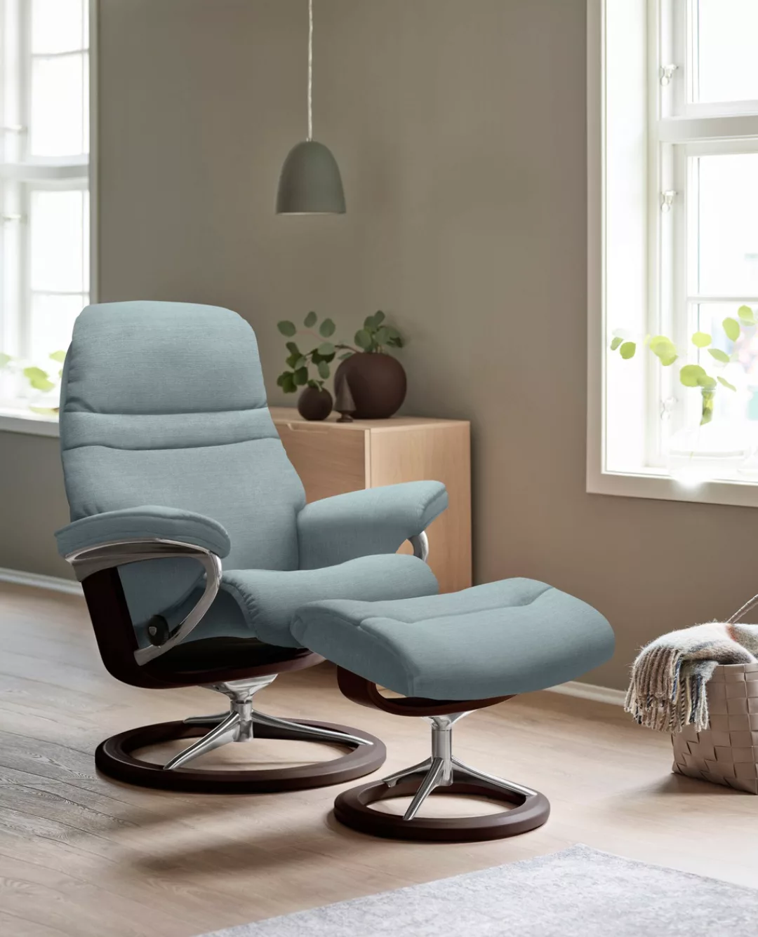 Stressless Relaxsessel "Sunrise", mit Signature Base, Größe M, Gestell Brau günstig online kaufen