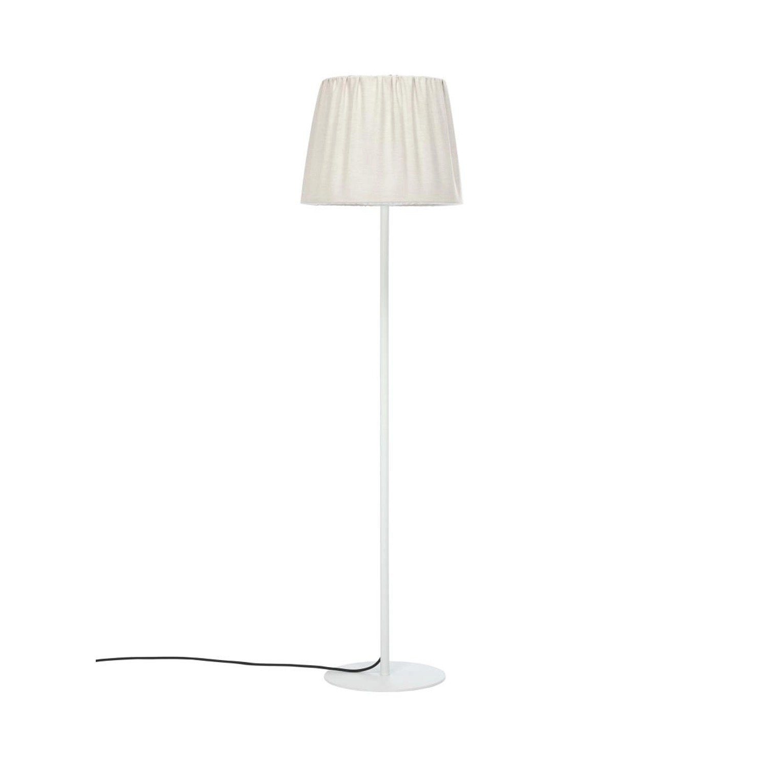 PR Home Agnar Terrassen Outdoor Stehlampe Textil Beige IP44 156x40cm E27 günstig online kaufen