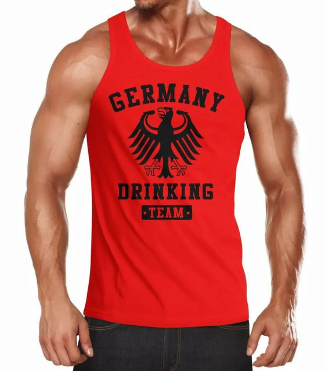 MoonWorks Tanktop Deutschland Herren Tanktop Germany Drinking Bier Team Adl günstig online kaufen