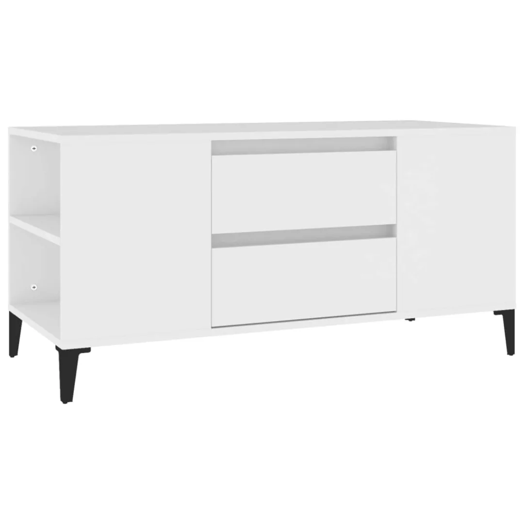 Vidaxl Tv-schrank Weiß 102x44,5x50 Cm Holzwerkstoff günstig online kaufen