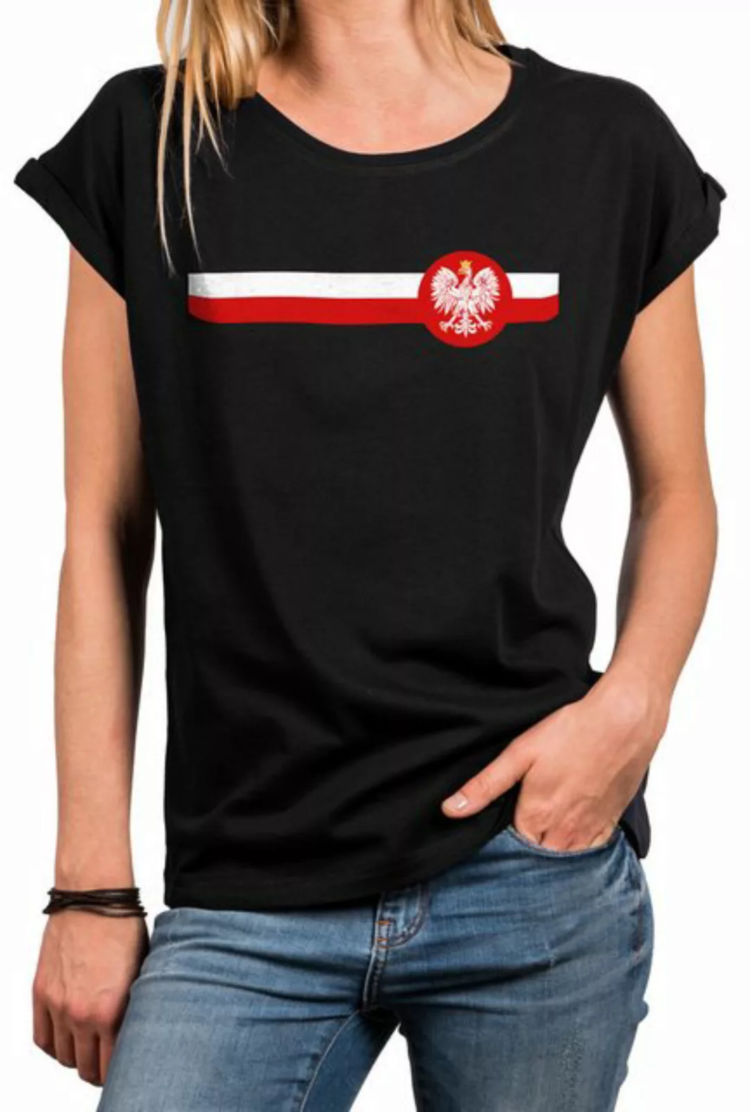 MAKAYA Kapuzenshirt mit Polenflagge Damen Trikot Polnische Fahne Polen Adle günstig online kaufen