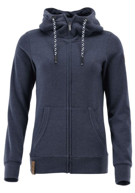 New View Sweatjacke L90063FC01 Verstellbare Kapuze, Lederoptik-Applikatione günstig online kaufen