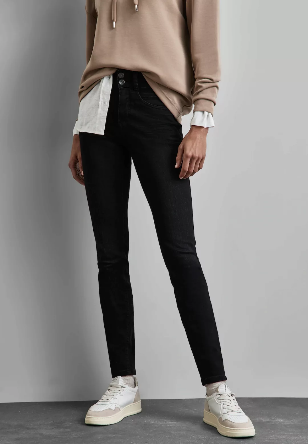 STREET ONE Slim-fit-Jeans, High Waist günstig online kaufen