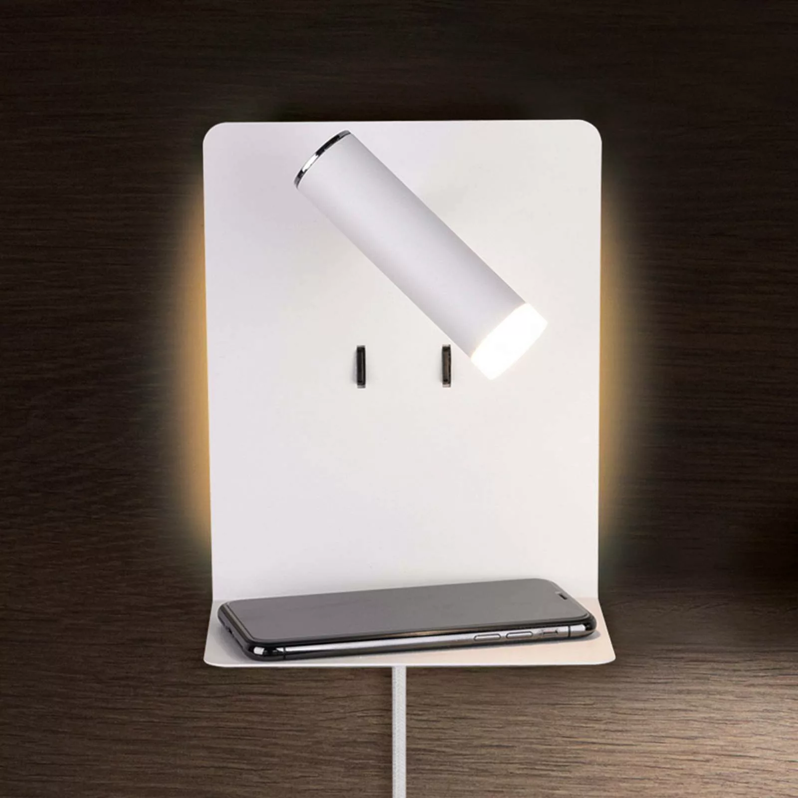 Trio LED-Wandleuchte Element Weiß Matt Metall günstig online kaufen