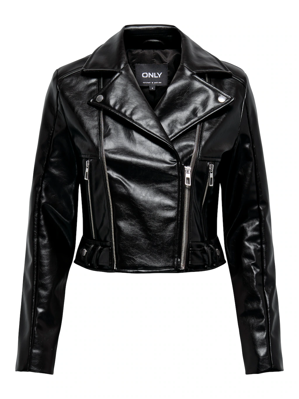 ONLY Bikerjacke "ONLKAMILLA PATENT SHOULDER BIKER CC OTW", ohne Kapuze günstig online kaufen