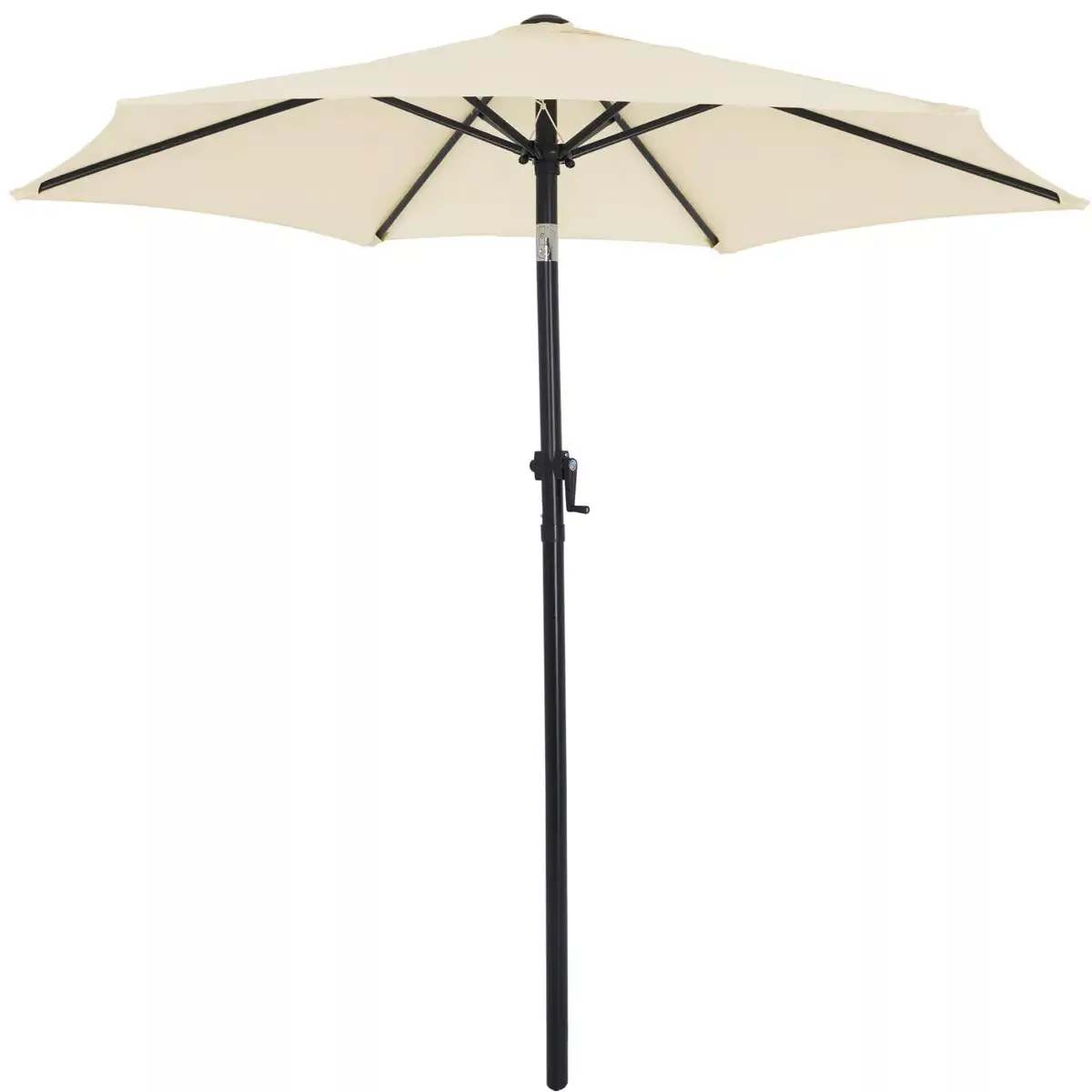 Sonnenschirm Fiji Beige Ø200cm UV-Schutz 80+ mit Kurbel günstig online kaufen
