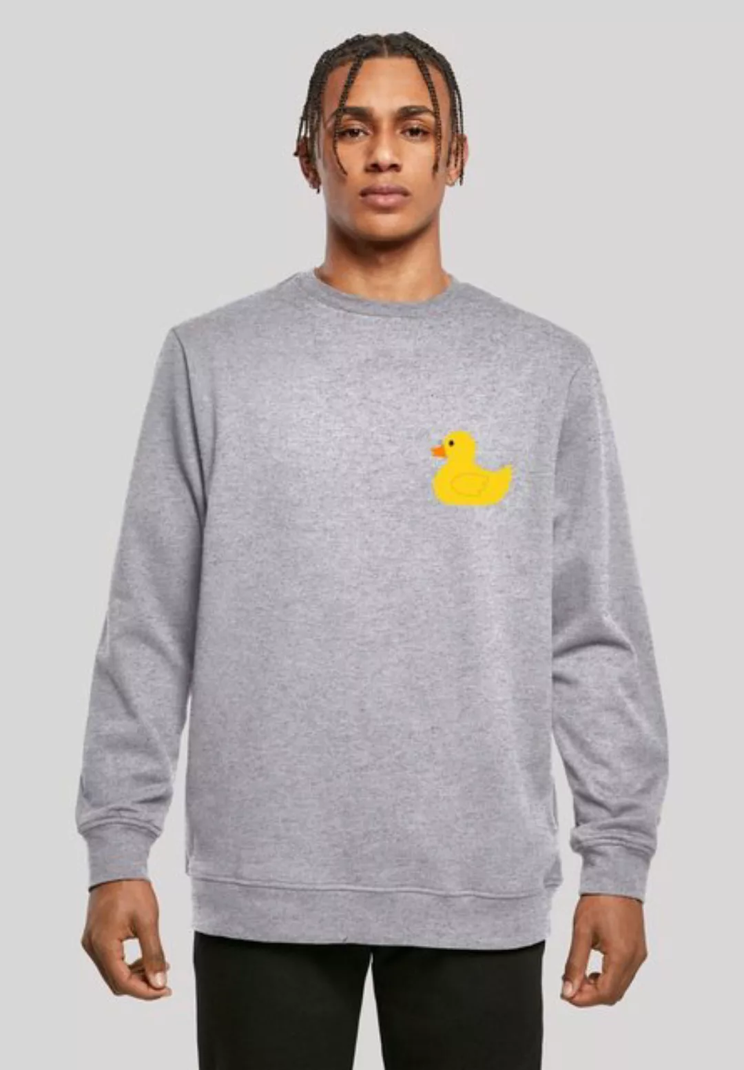 F4NT4STIC Kapuzenpullover Yellow Rubber Duck CREWNECK Print günstig online kaufen