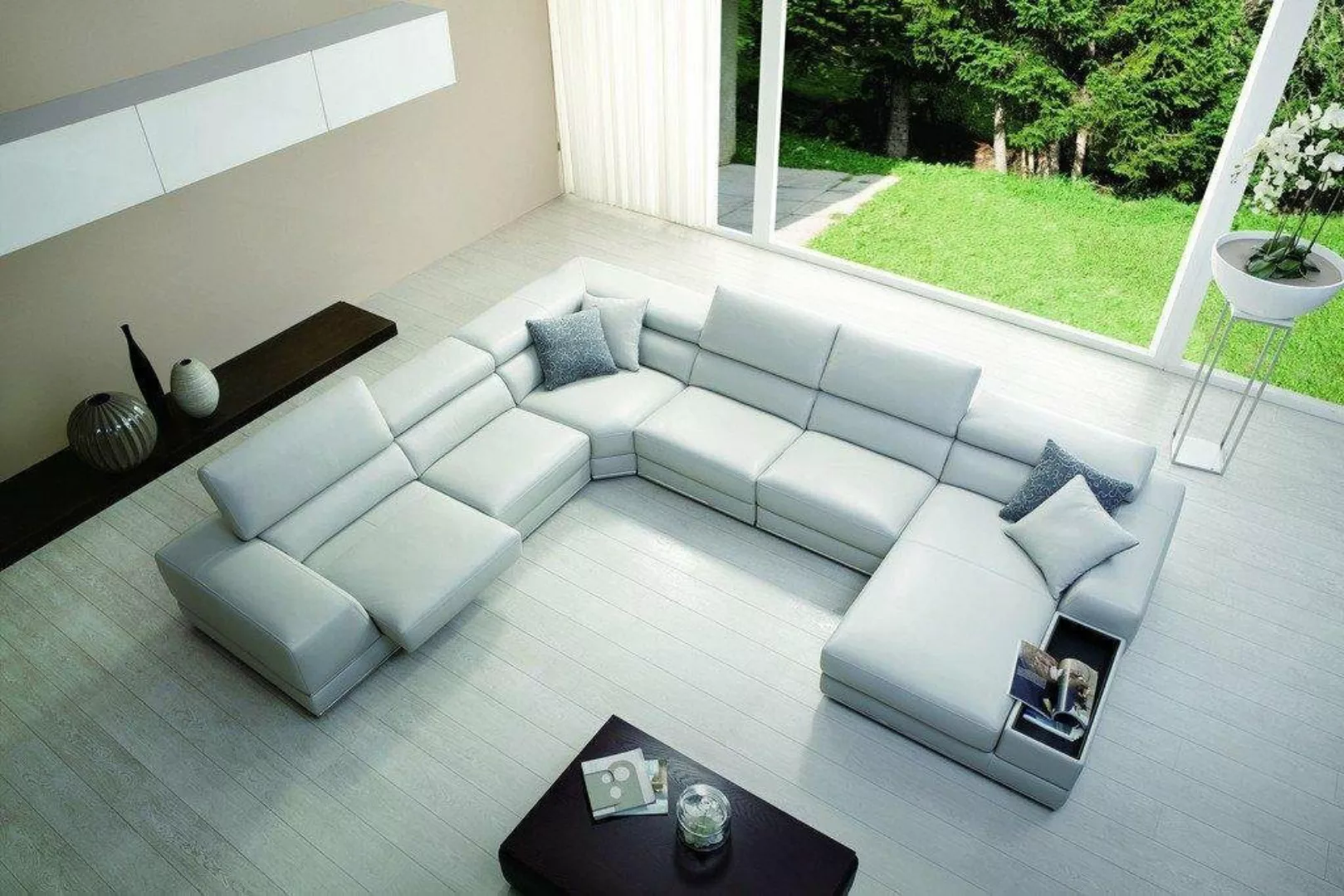 JVmoebel Ecksofa, Relax Wohnlandschaft U Form Ecksofa Couch Sofa Ledersofa günstig online kaufen