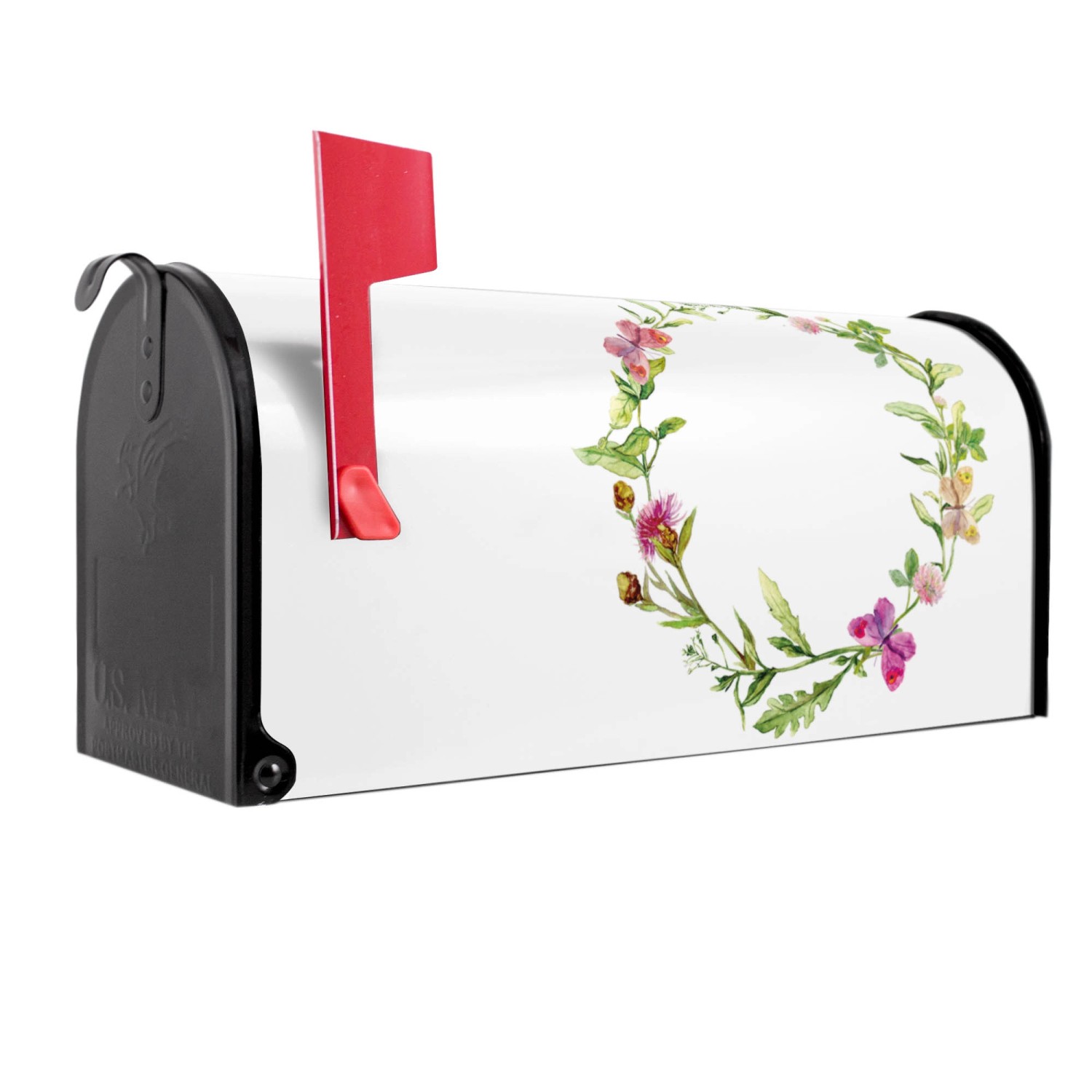 Banjado Amerikanischer Briefkasten Schwarz 48x22x16cm US Mailbox Letterbox günstig online kaufen