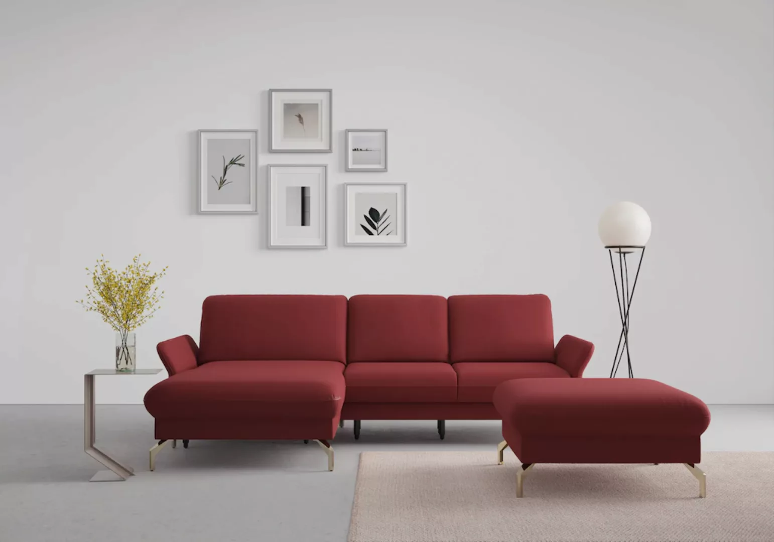 sit&more Ecksofa "Fashion L-Form", wahlweise mit Kopfteilverstellung, Vorzi günstig online kaufen