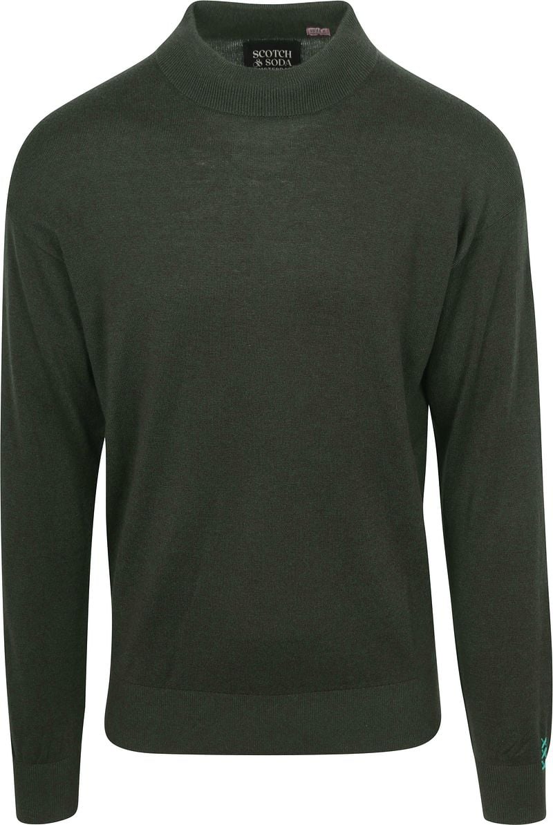 Scotch and Soda Essential Wool Blend Pullover Dunkelgrün - Größe L günstig online kaufen