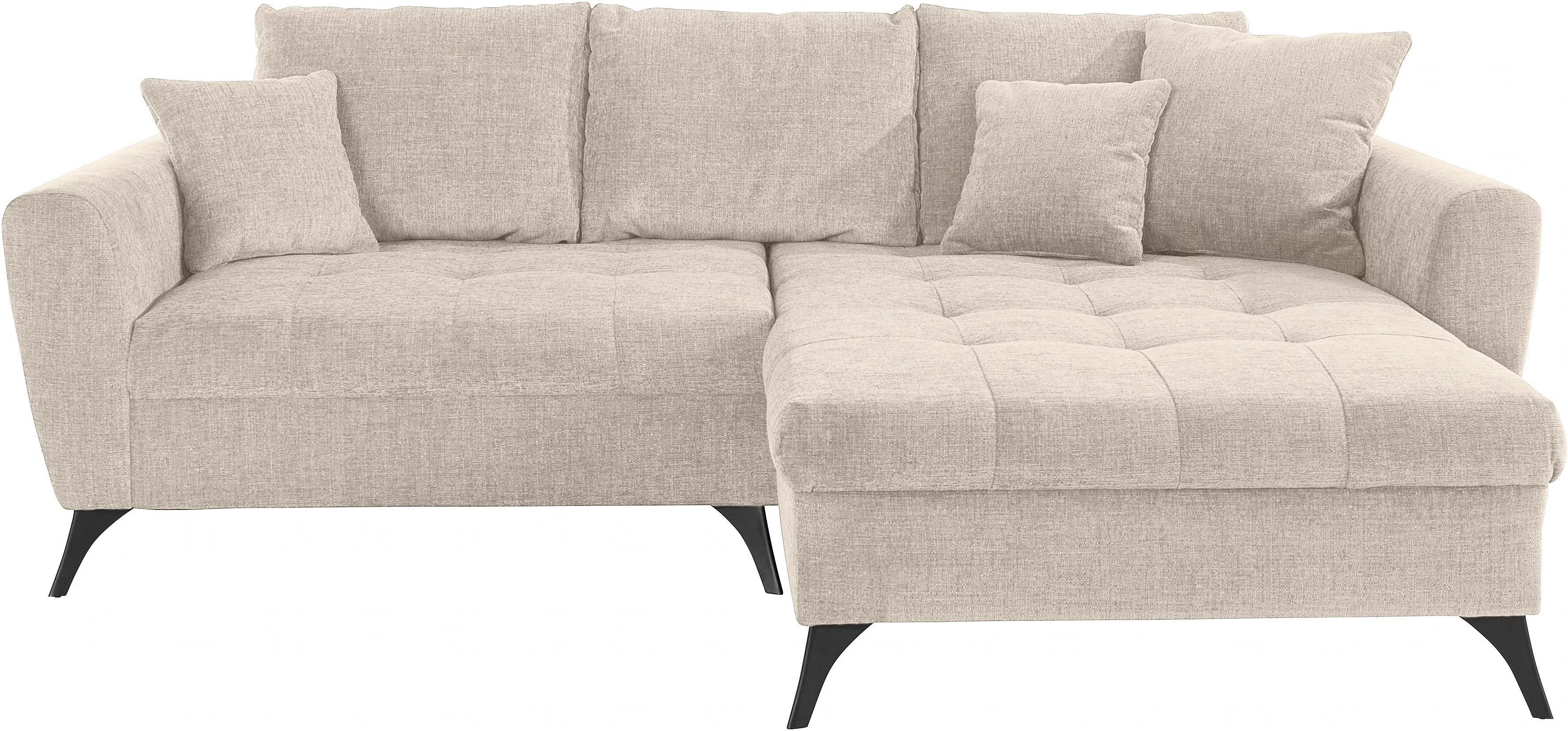 INOSIGN Ecksofa "Lörby L-Form", auch mit Aqua clean-Bezug, feine Steppung i günstig online kaufen