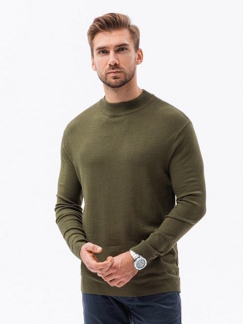 OMBRE Stehkragenpullover Halber Rollkragenpullover für Herren mit glatter S günstig online kaufen