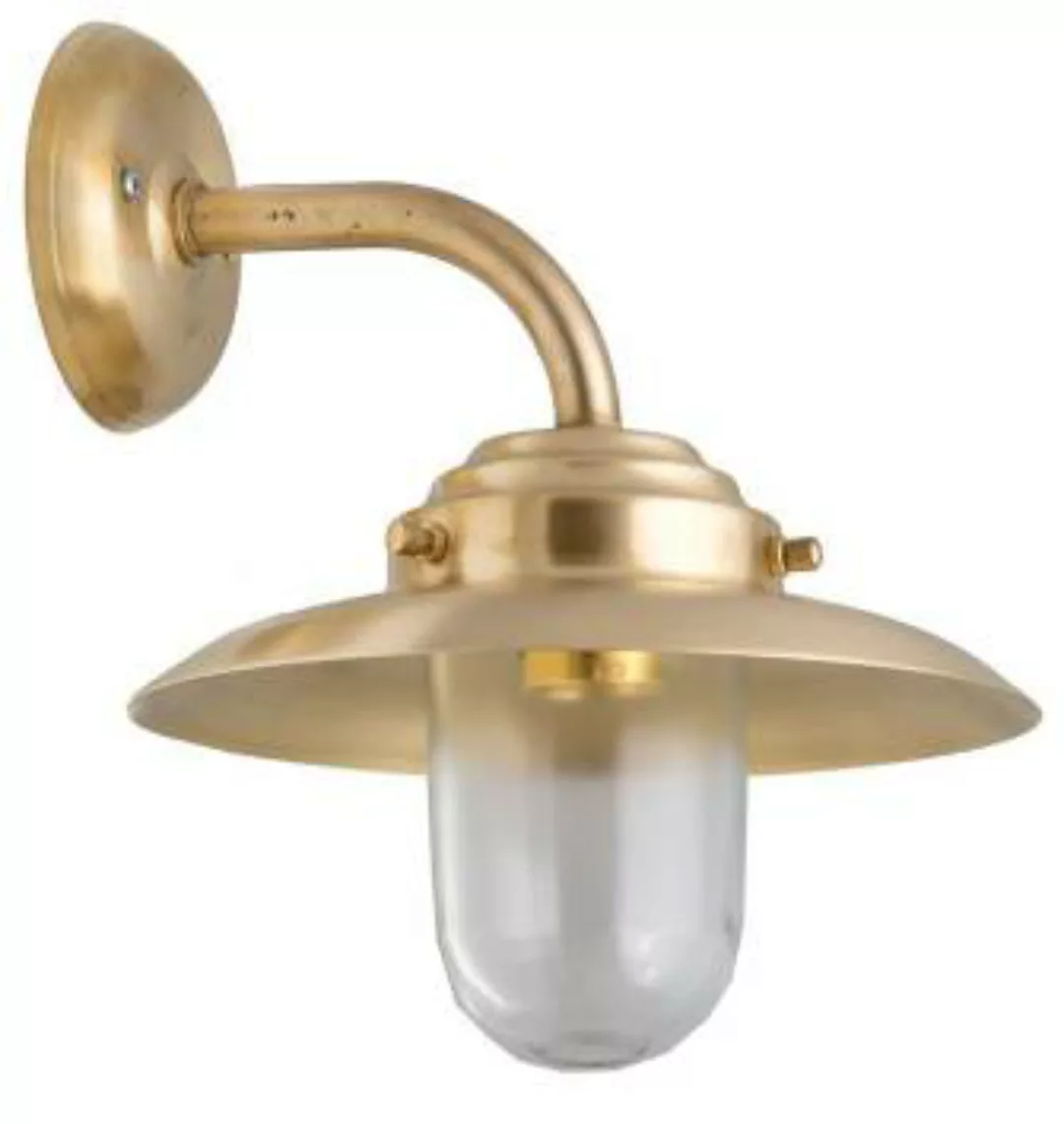 Wandlampe Außen Laterne Messing Maritim IP64 Haus günstig online kaufen