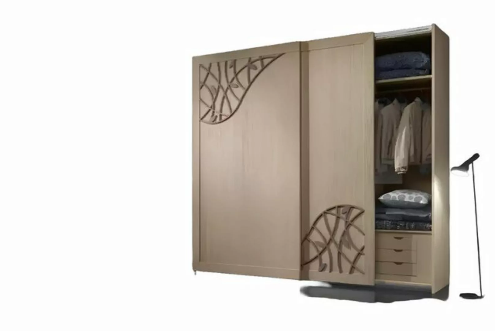 Xlmoebel Kleiderschrank Neuer moderner Luxus-Holz-Kleiderschrank für das Sc günstig online kaufen