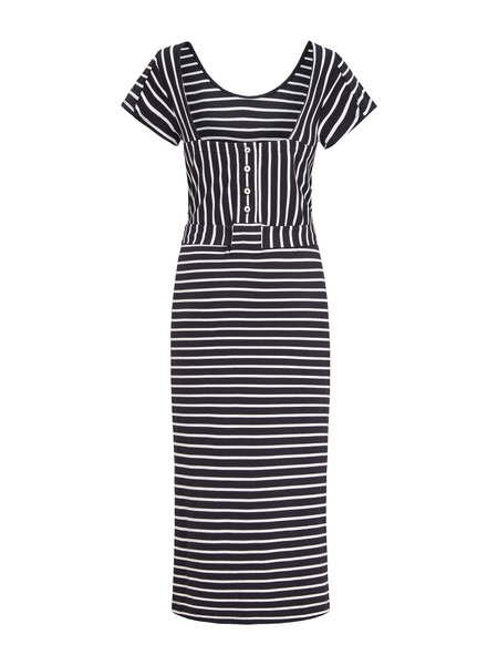 Streifen Kleid - Denny Dress Stripe - Bio-baumwolle günstig online kaufen