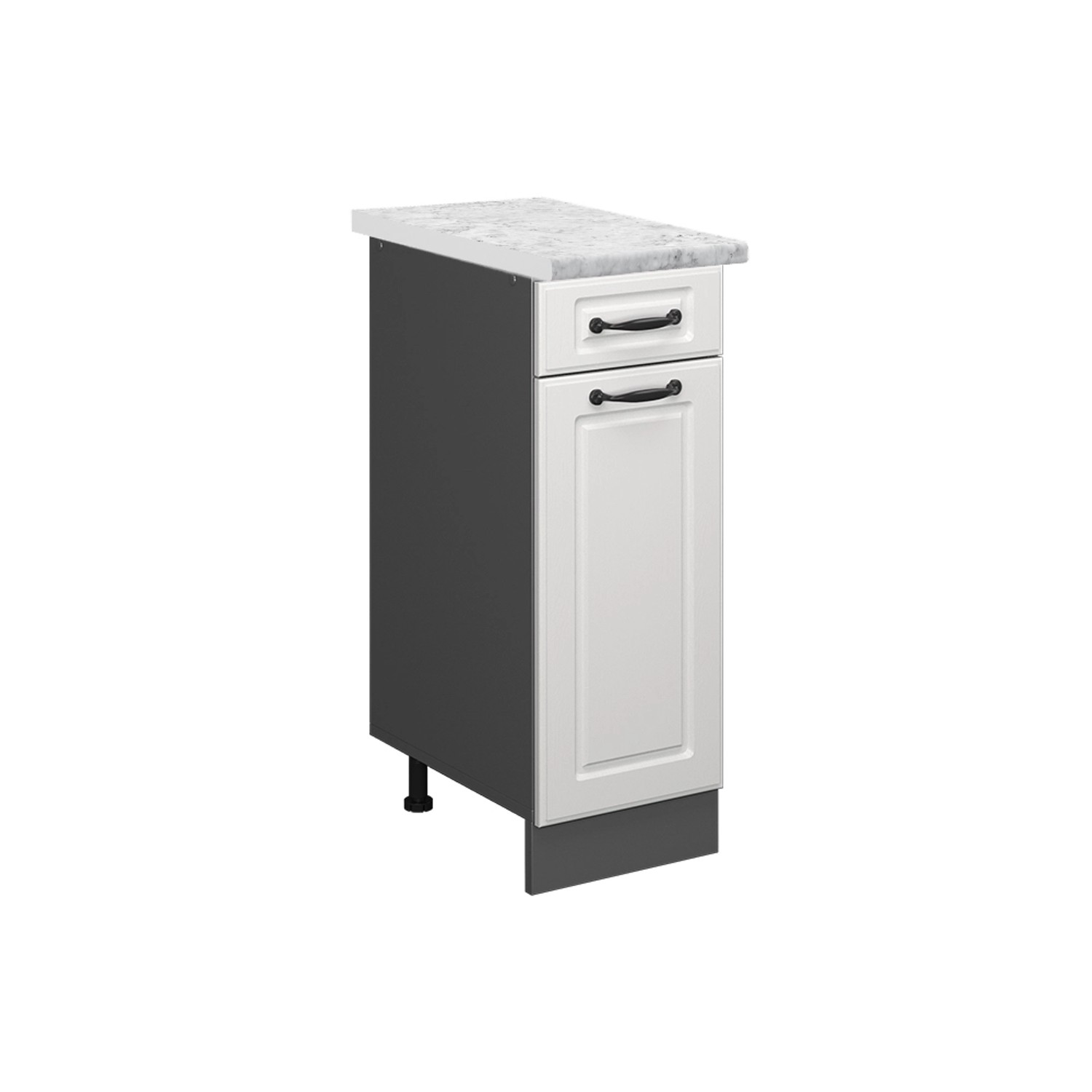 Vicco Unterschrank R-Line, Weiß Landhaus/Anthrazit, 30 günstig online kaufen